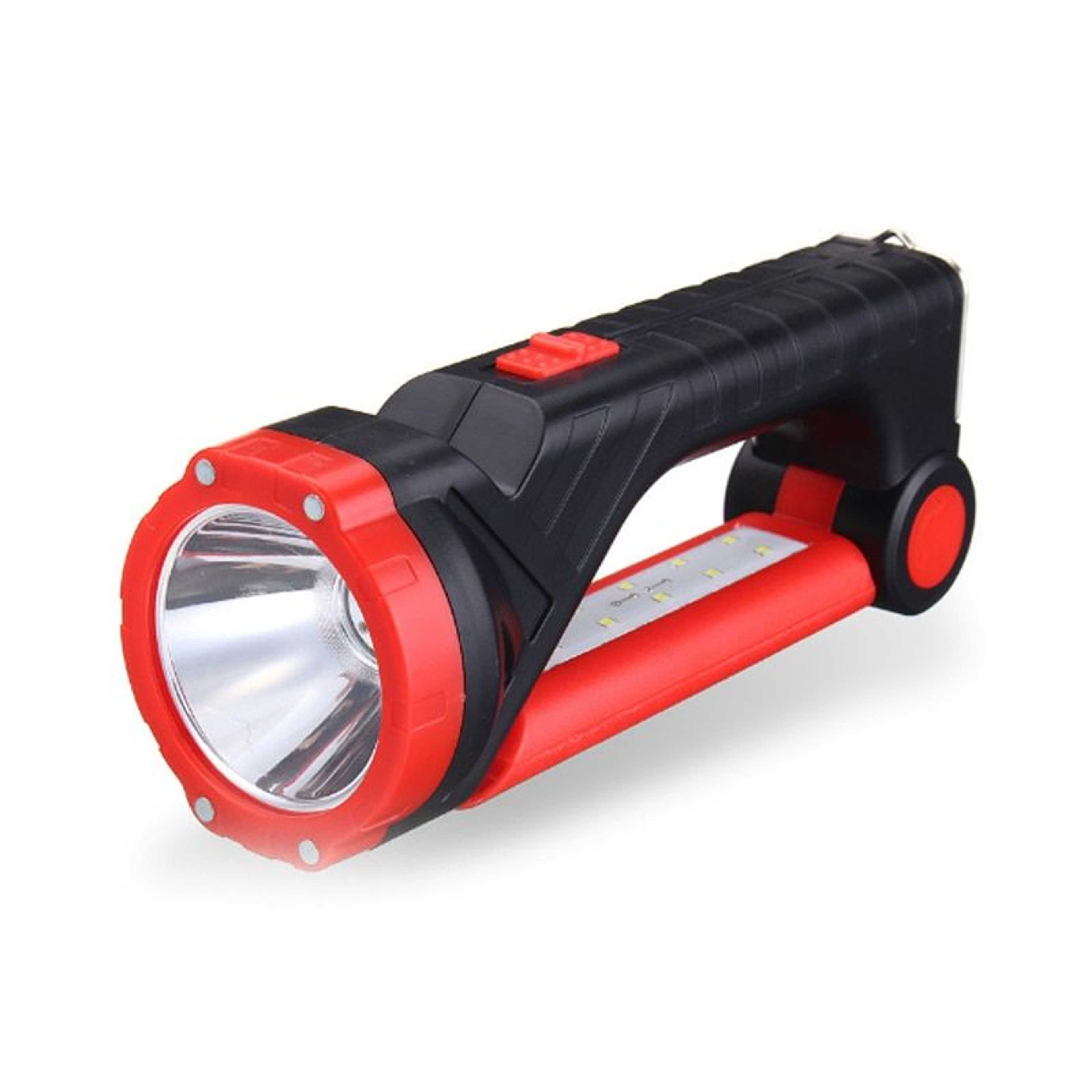 Multifunctional Flashlight Torch Solar Panel Charging With Hanging Hook For Outdoors