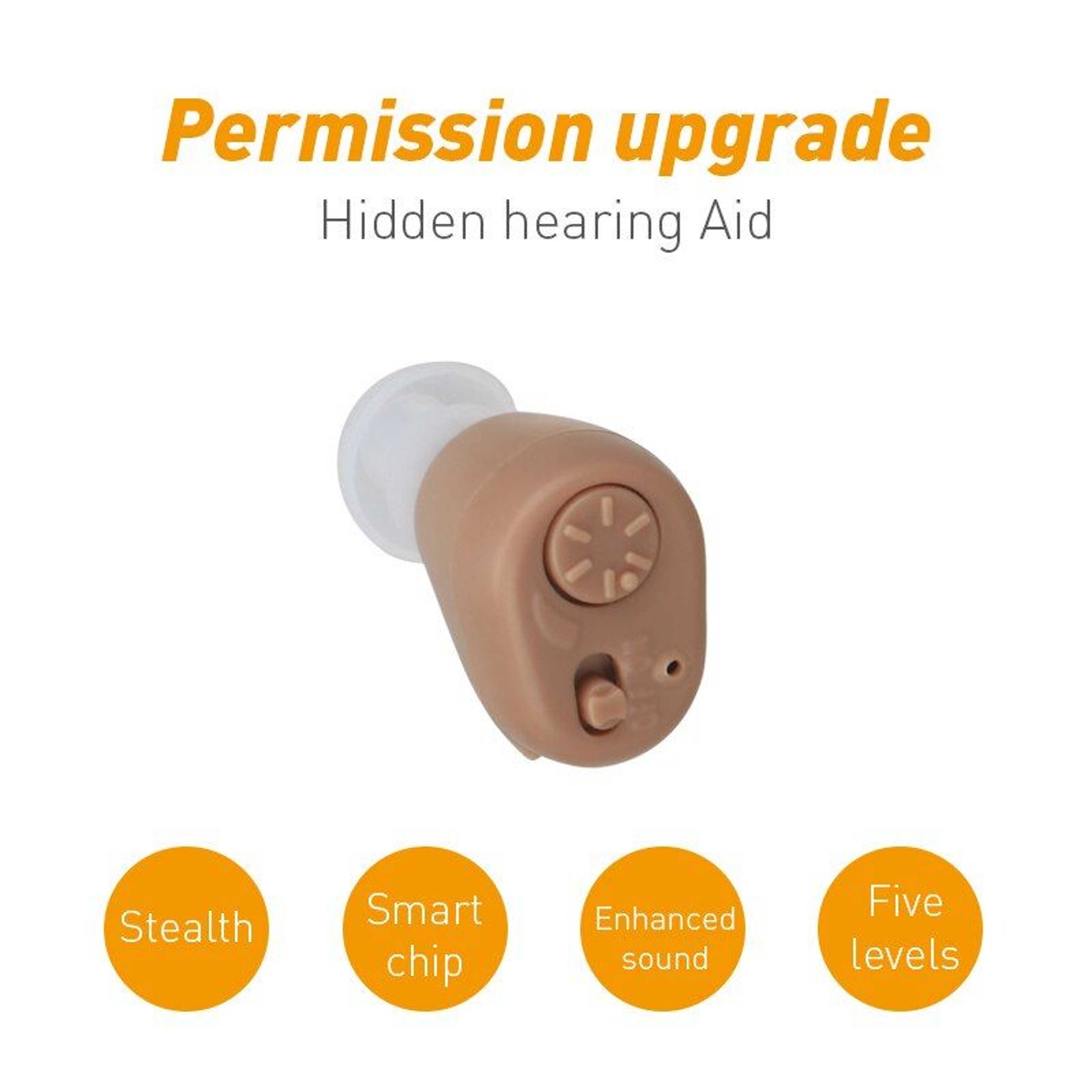 : Invisible Ear Hearing Aid Sound Amplifier In-Ear Severe Ear Health Care