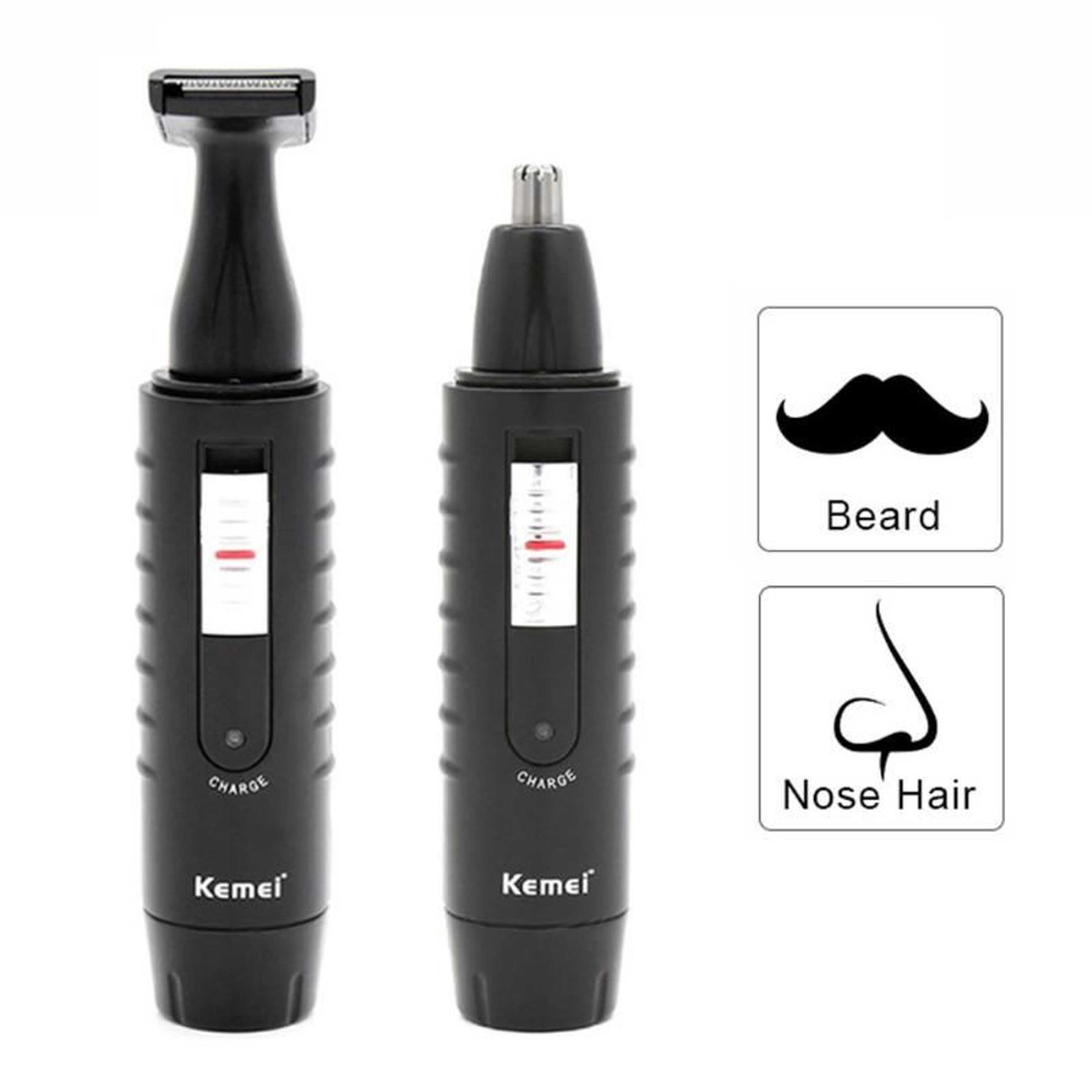 Electric Nose Hair Trimmer Rechargeable 2 In 1 Beard Shaver HIgh Quality