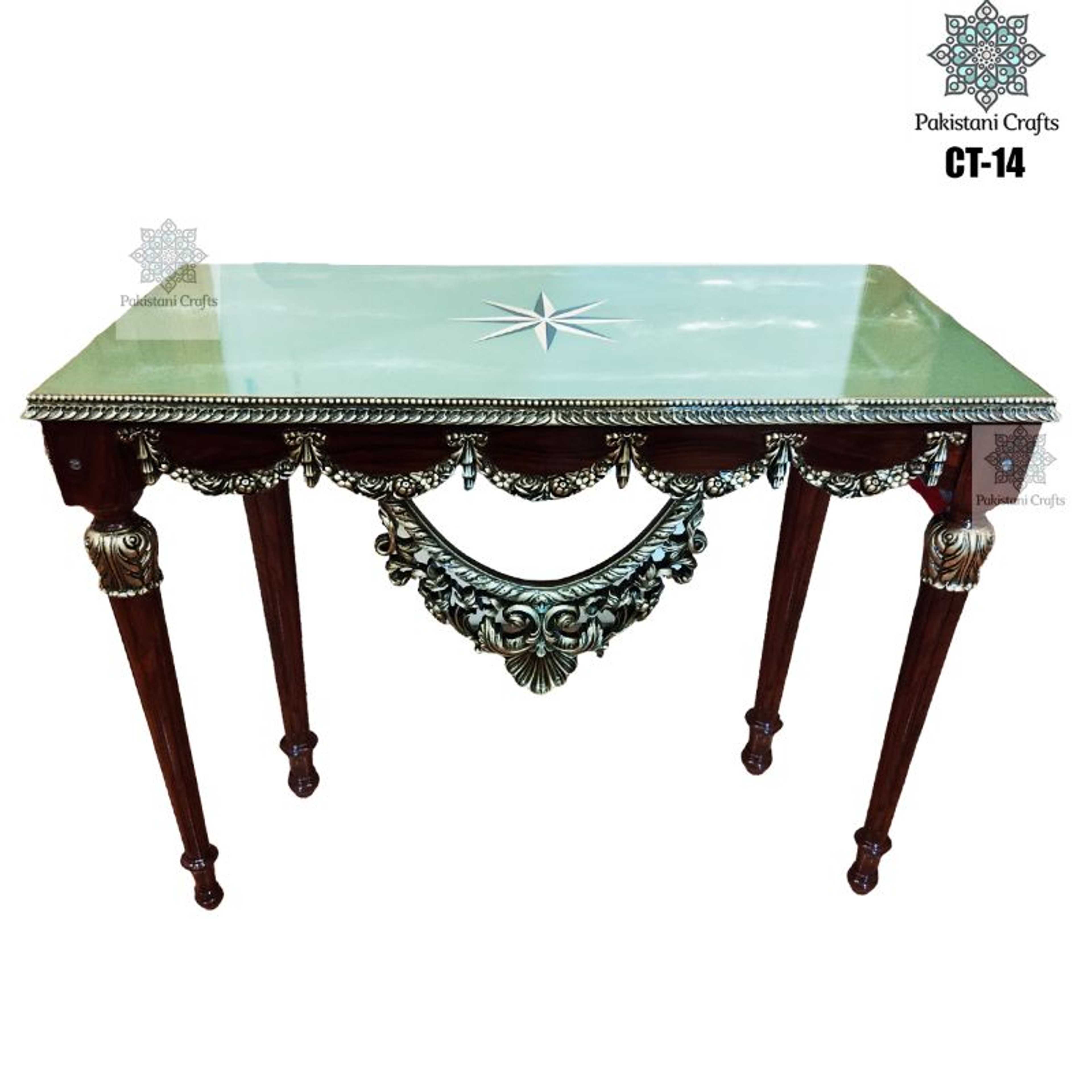 "Beautifull Artistic Loby Entrance Cabinet Table Raisen Work "