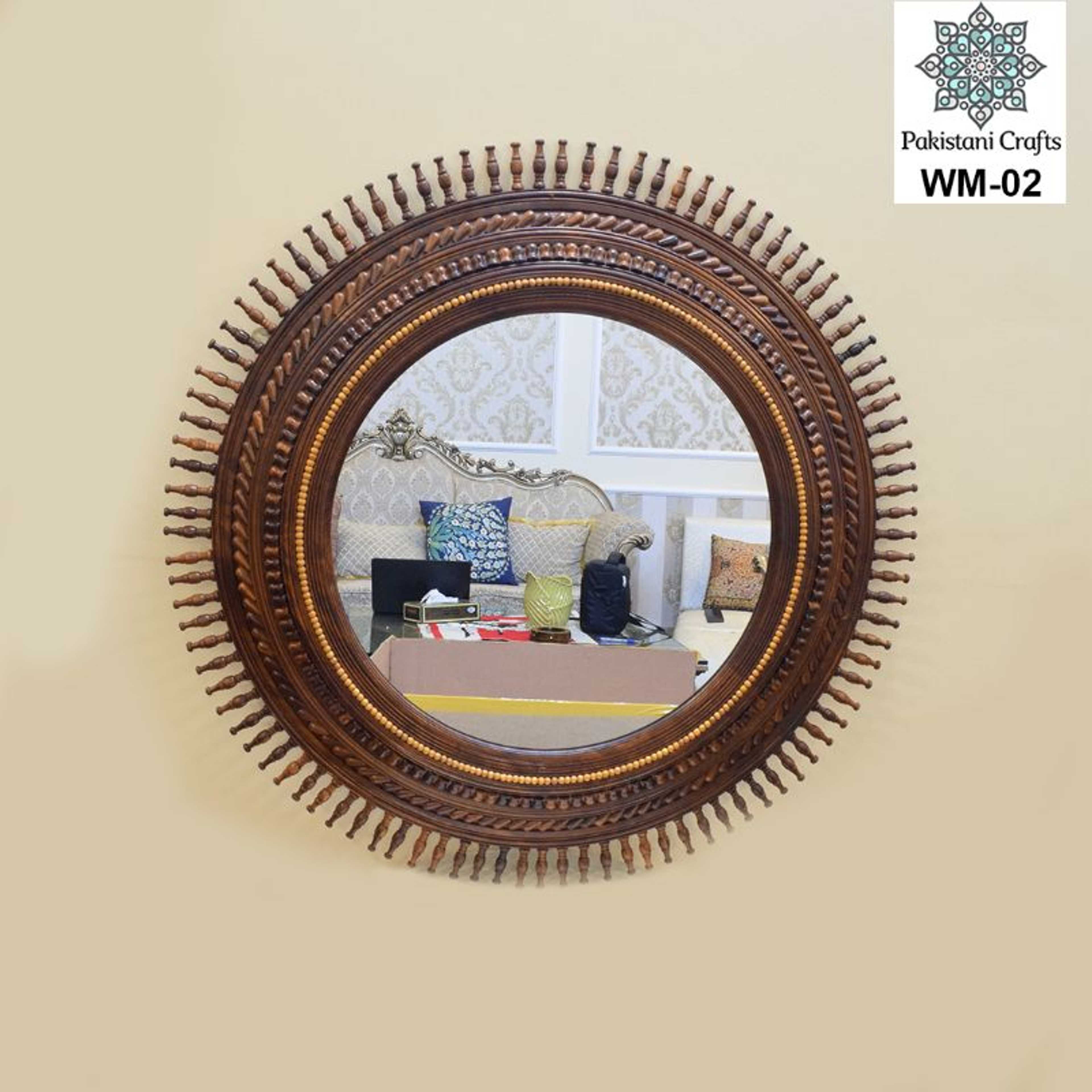 "Beautiful Wooden Mirror Frame Large "