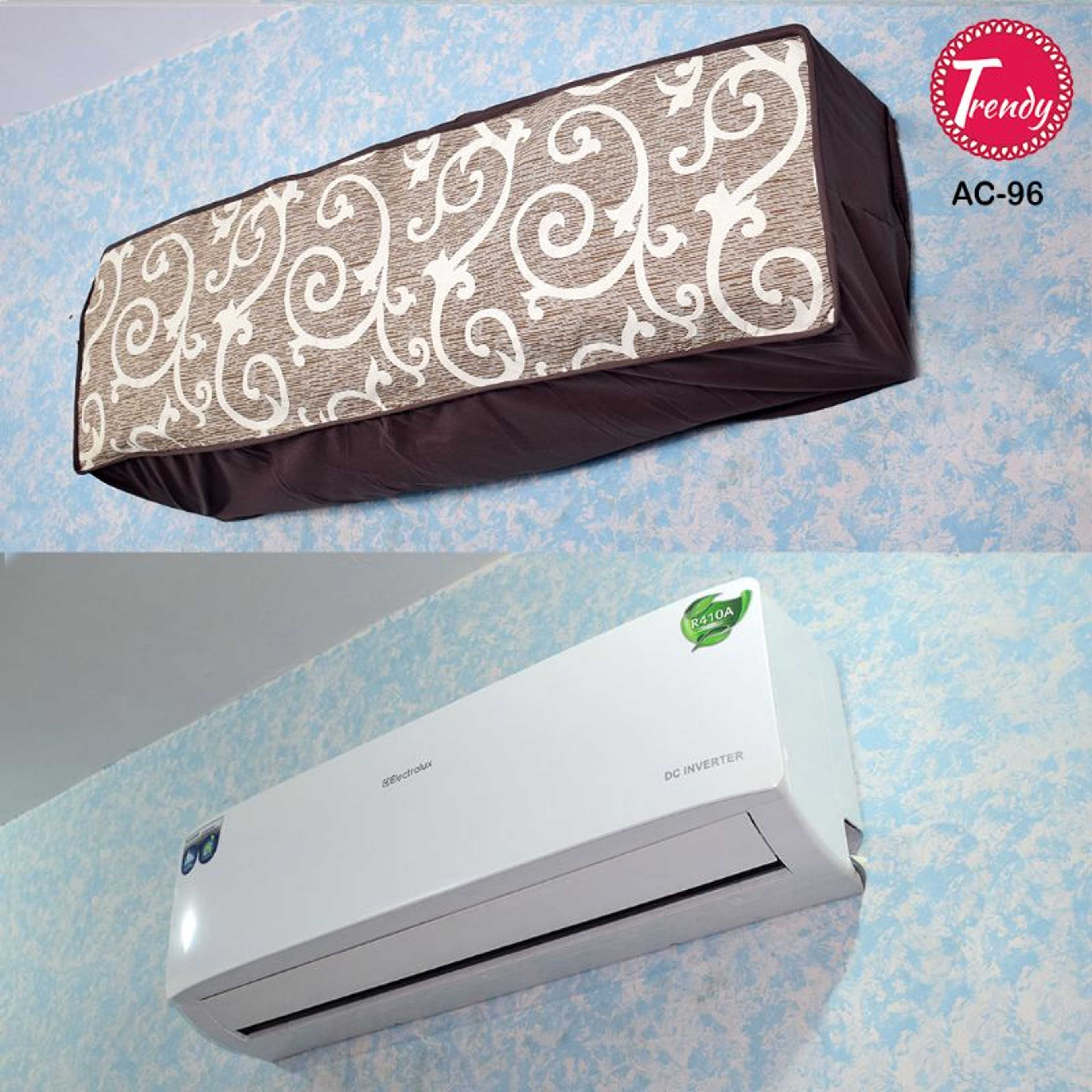 AC Cover Split AC cover Brown Printed