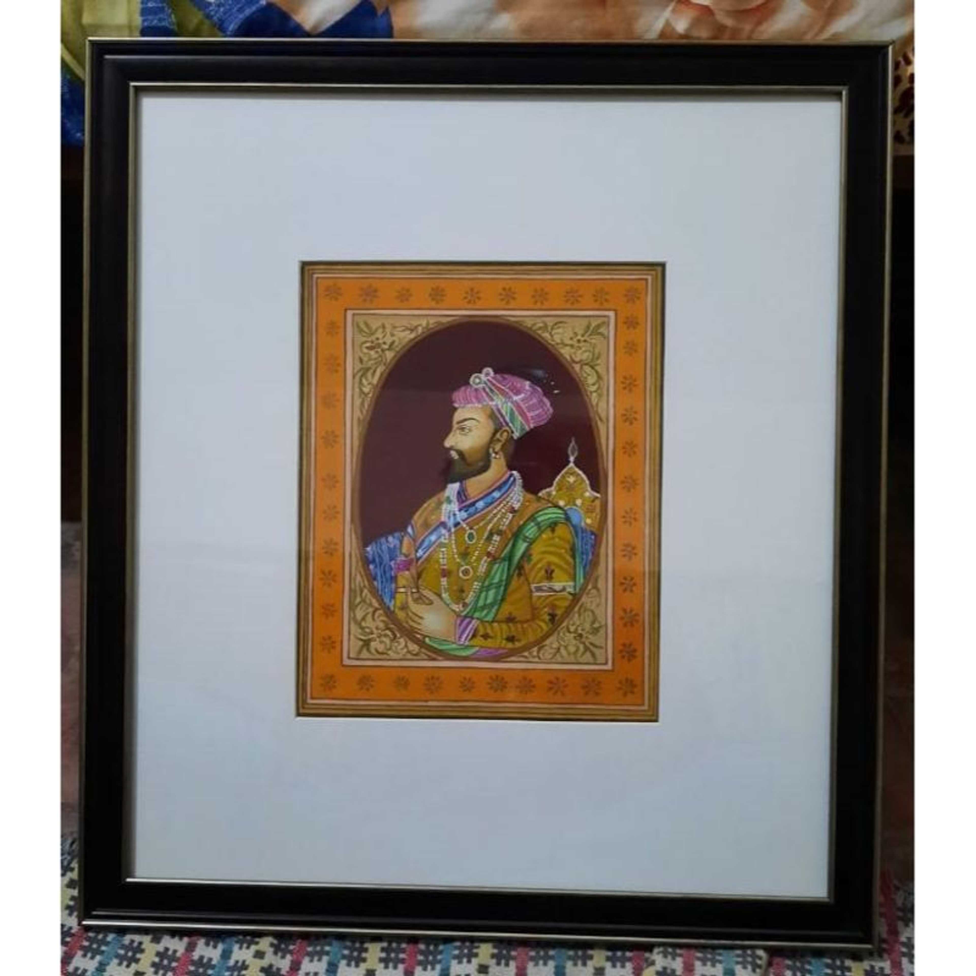 Mughal king portraiture  Water colour (Sold) can make on demand