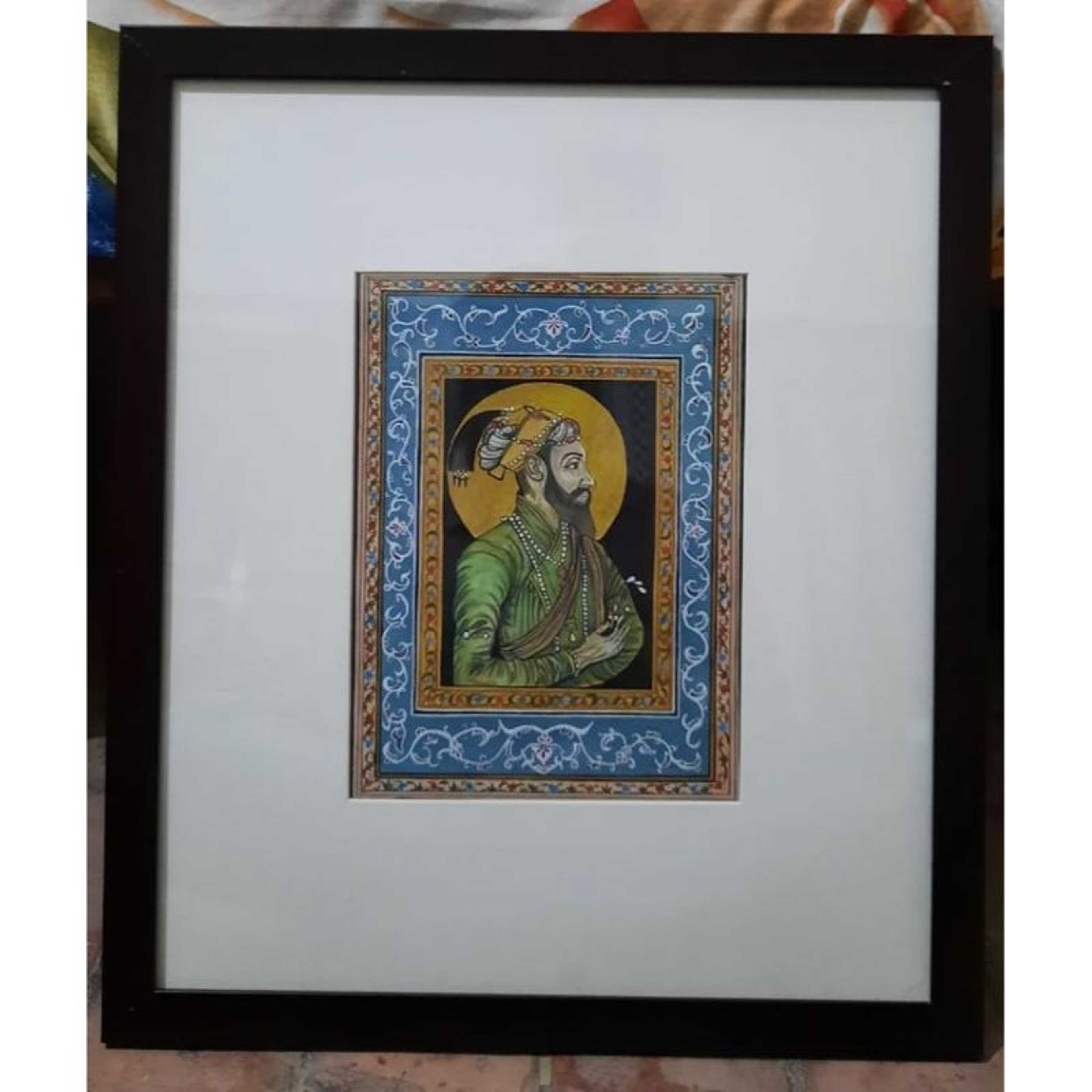 Mughal king portraiture  Water colour (Sold) can make on demand
