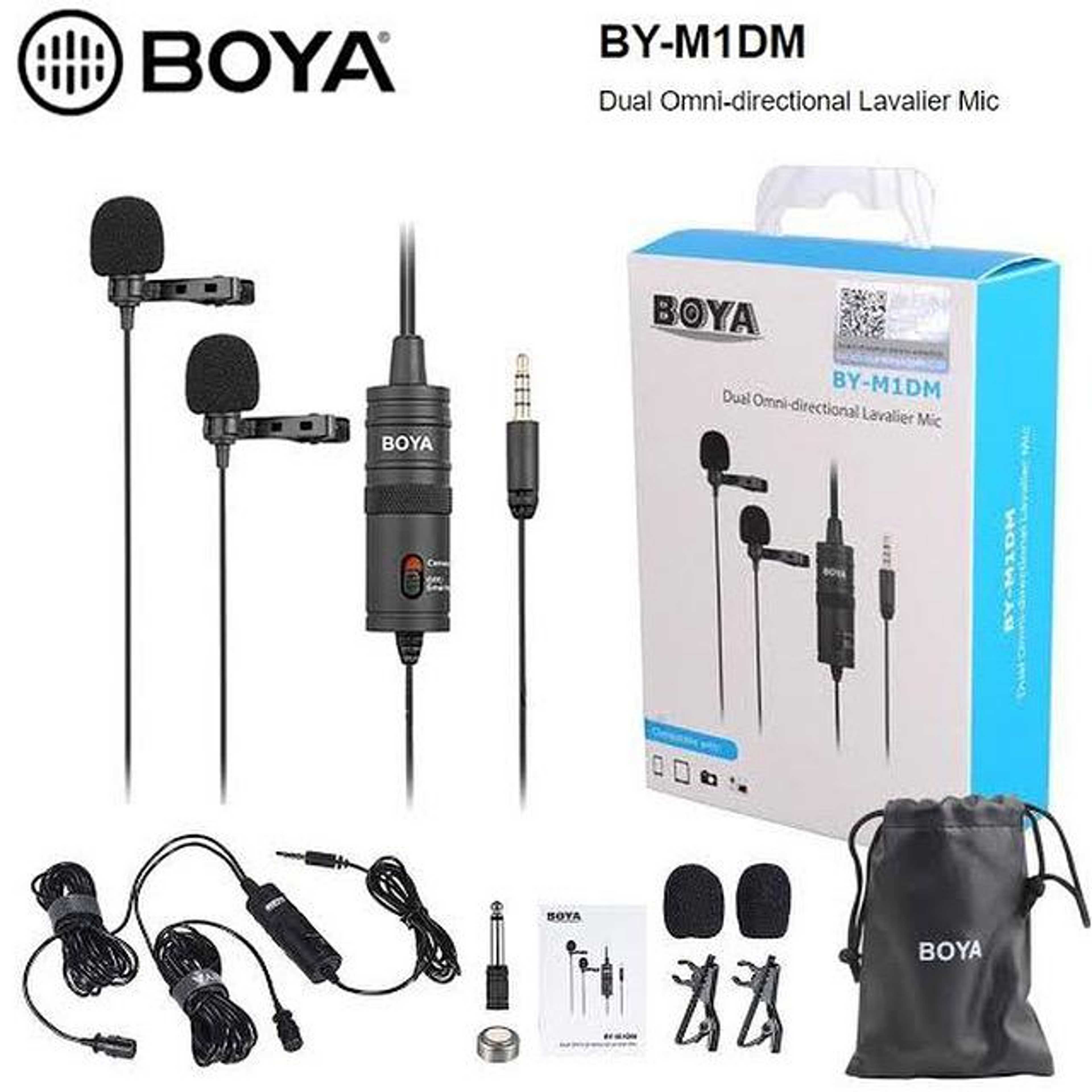 1 Year Warranty Boya BY M1 Collar Microphone Lavalier Lapel Mic for Android Smartphone PC Professional