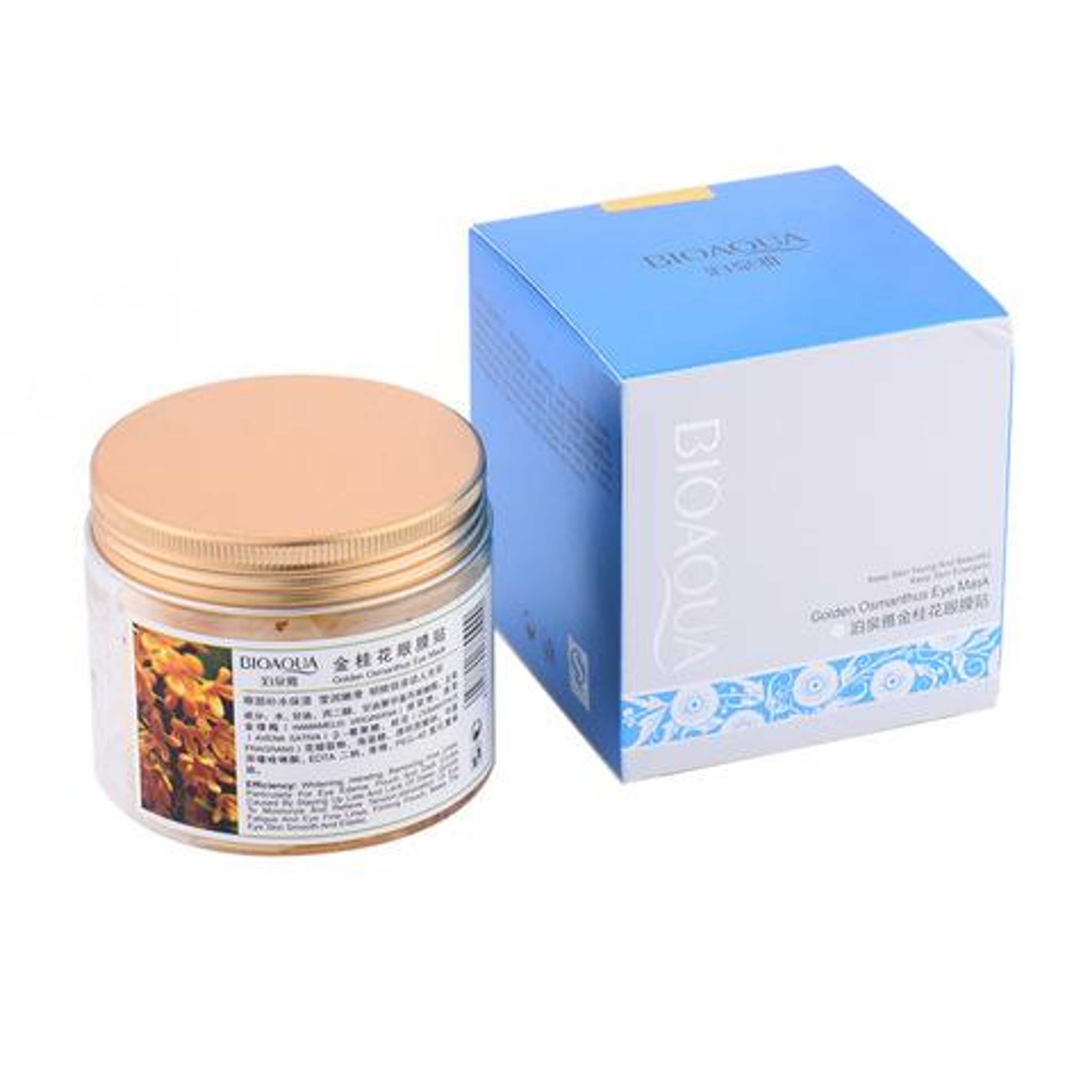 BIOAQUA 80PCS/BOTTLE GOLD OSMANTHUS EYE MASK COLLAGEN