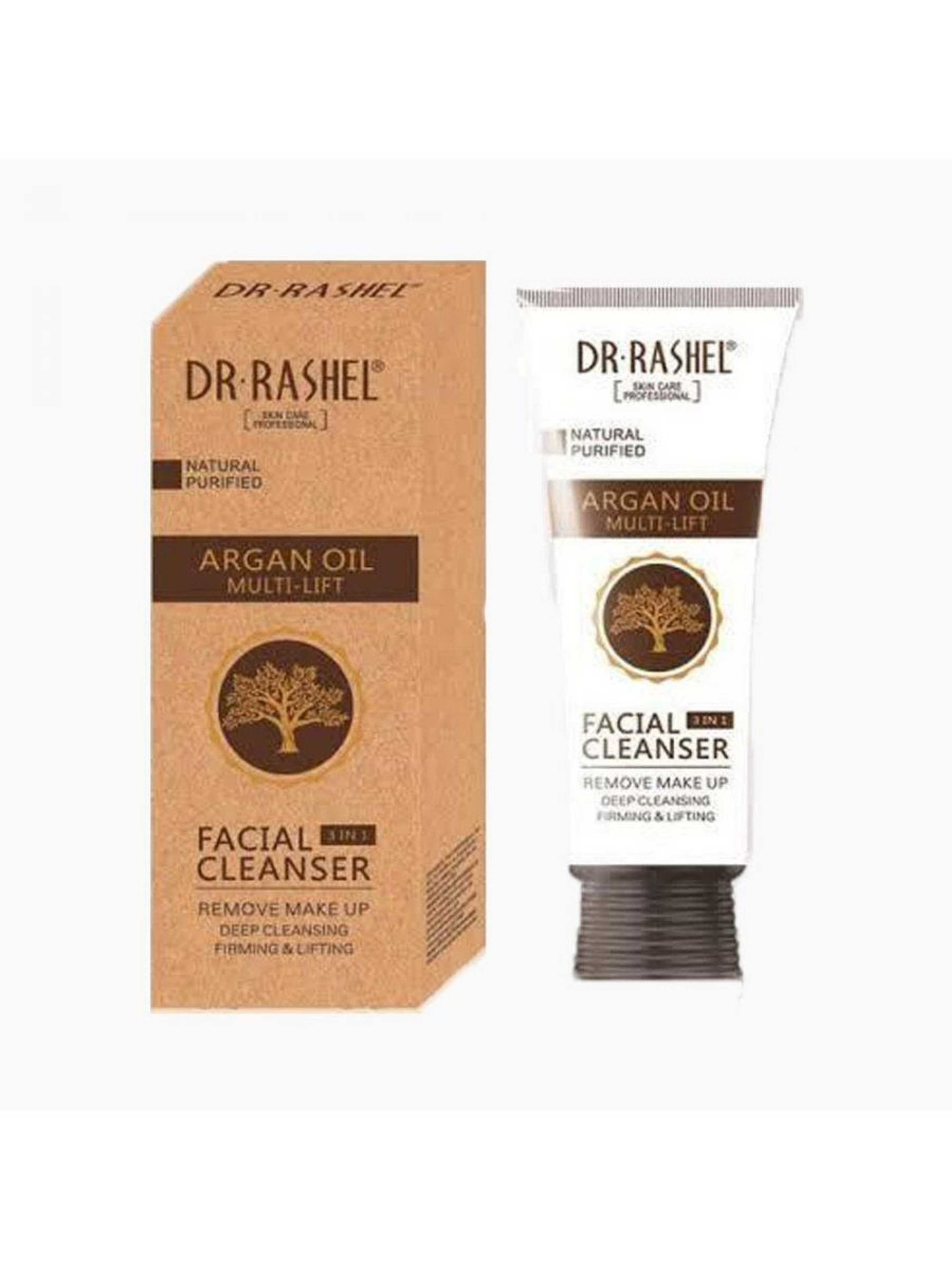 Dr.Rashel Argan Oil Multi-Lift 3 In 1 Facial Cleanser - Natural Purified - 80 ML