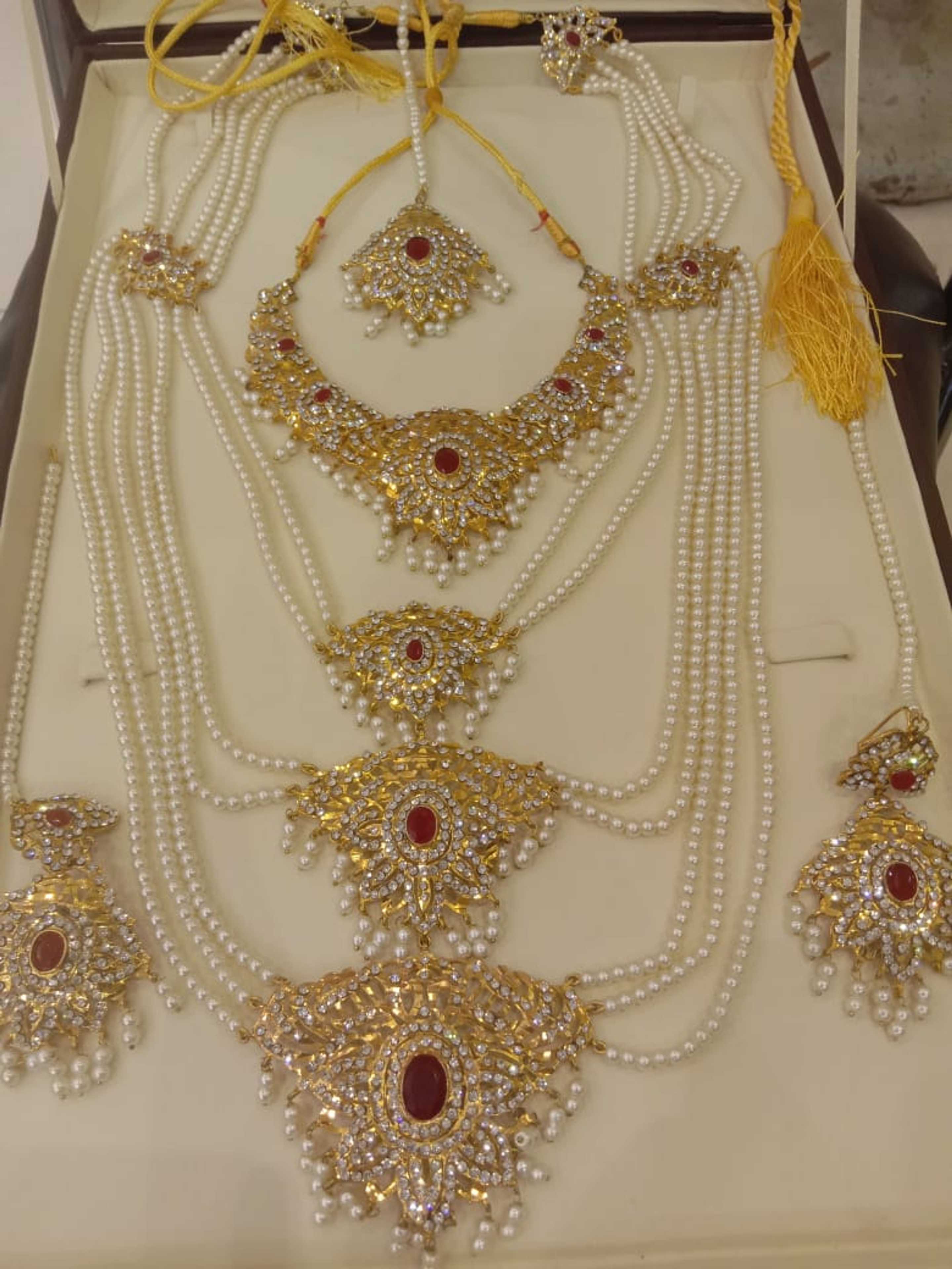 Gold Plated Nighat Die bridel Set Gold Plated