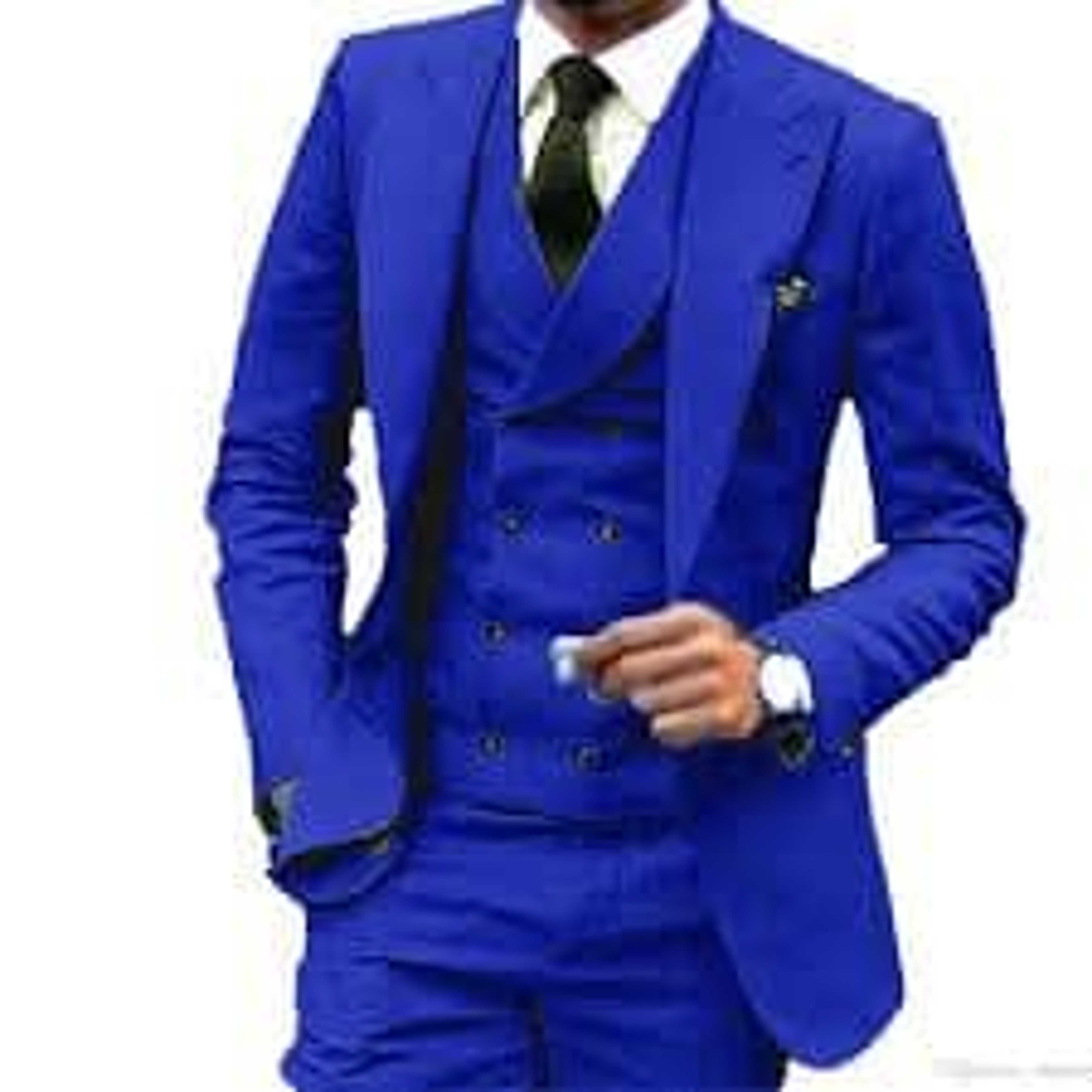 Royal Blue Pent Coat 2pc and 3pc