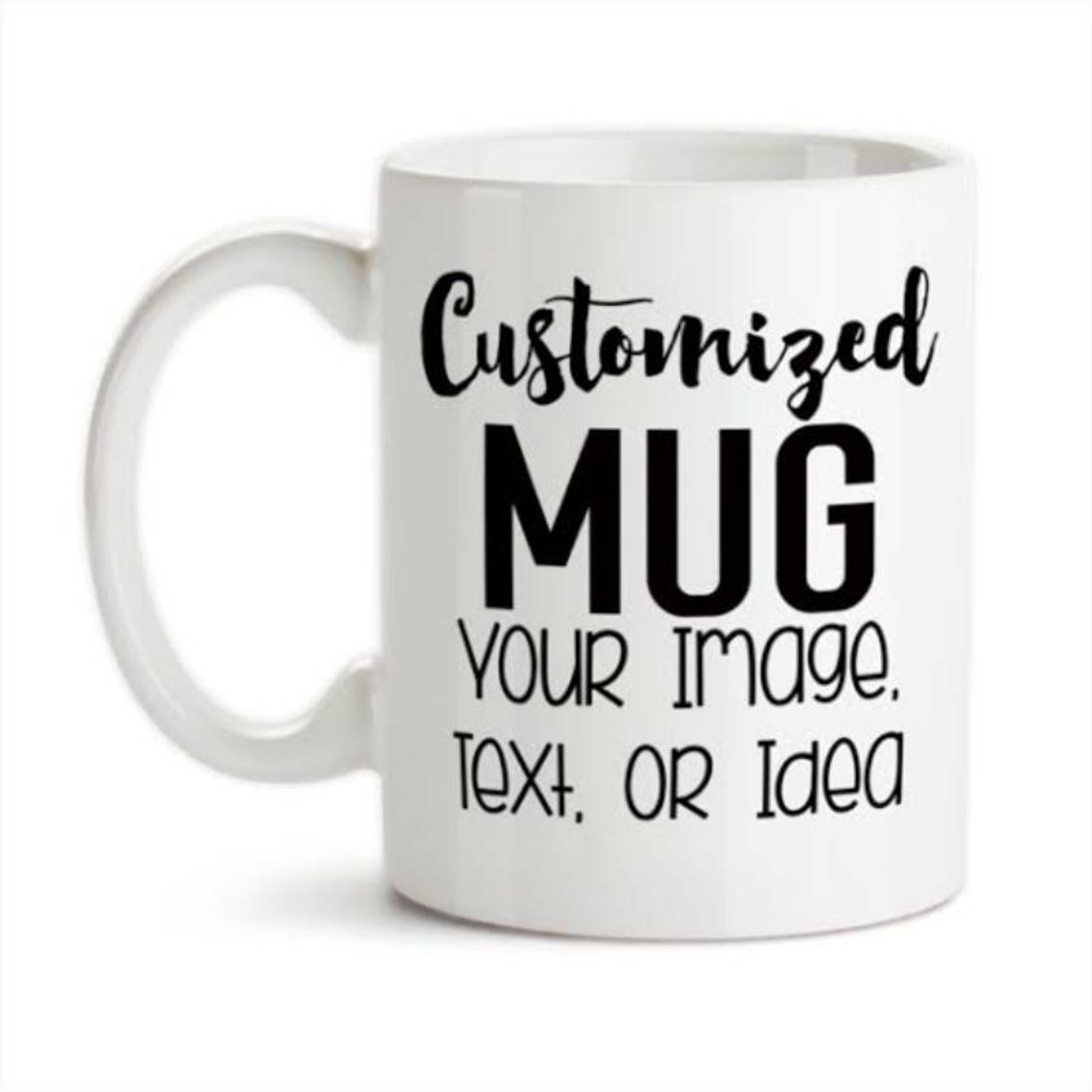Custom print white mug