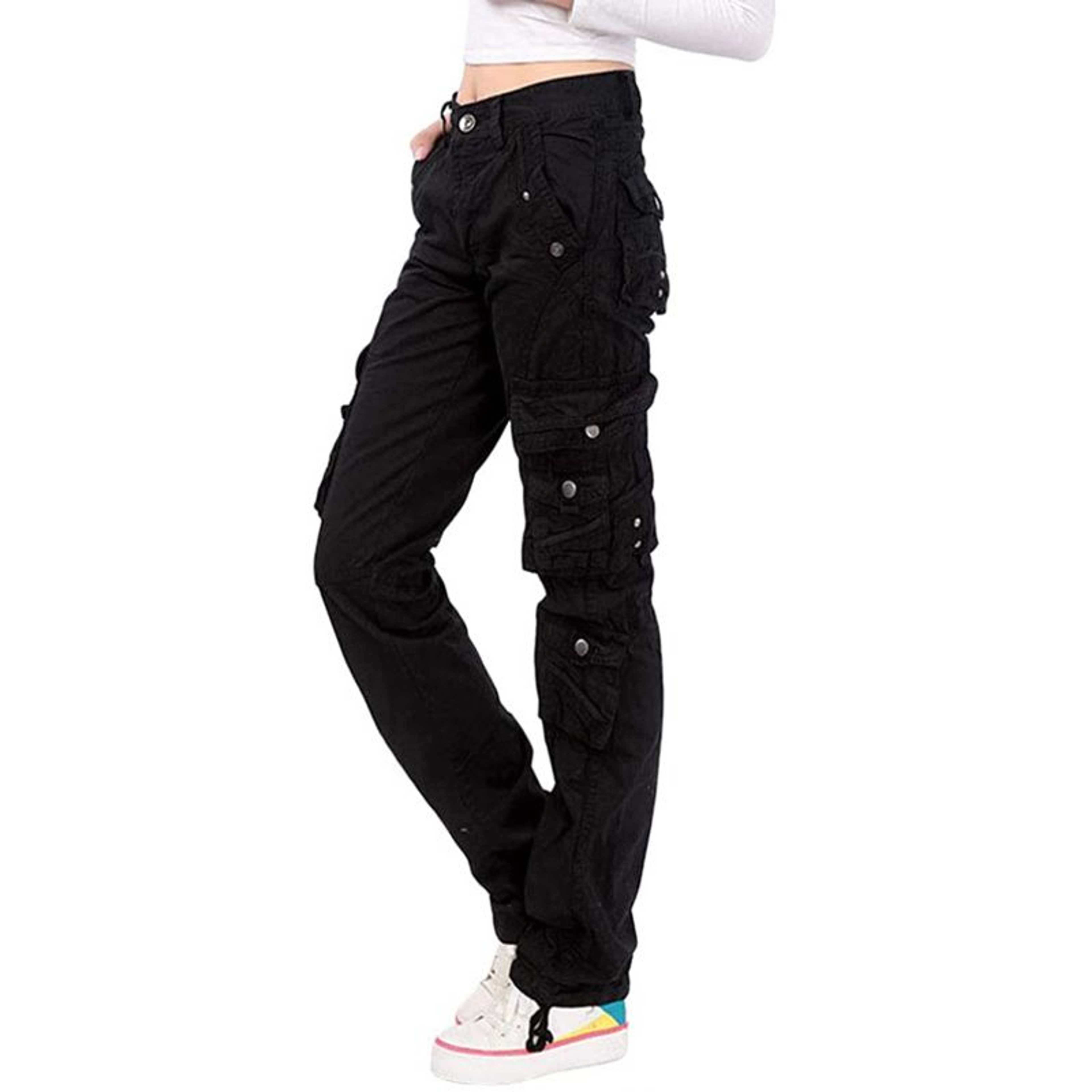 Rubahas Womens Cargo Trousers Ladies Trousers Jeans Pants