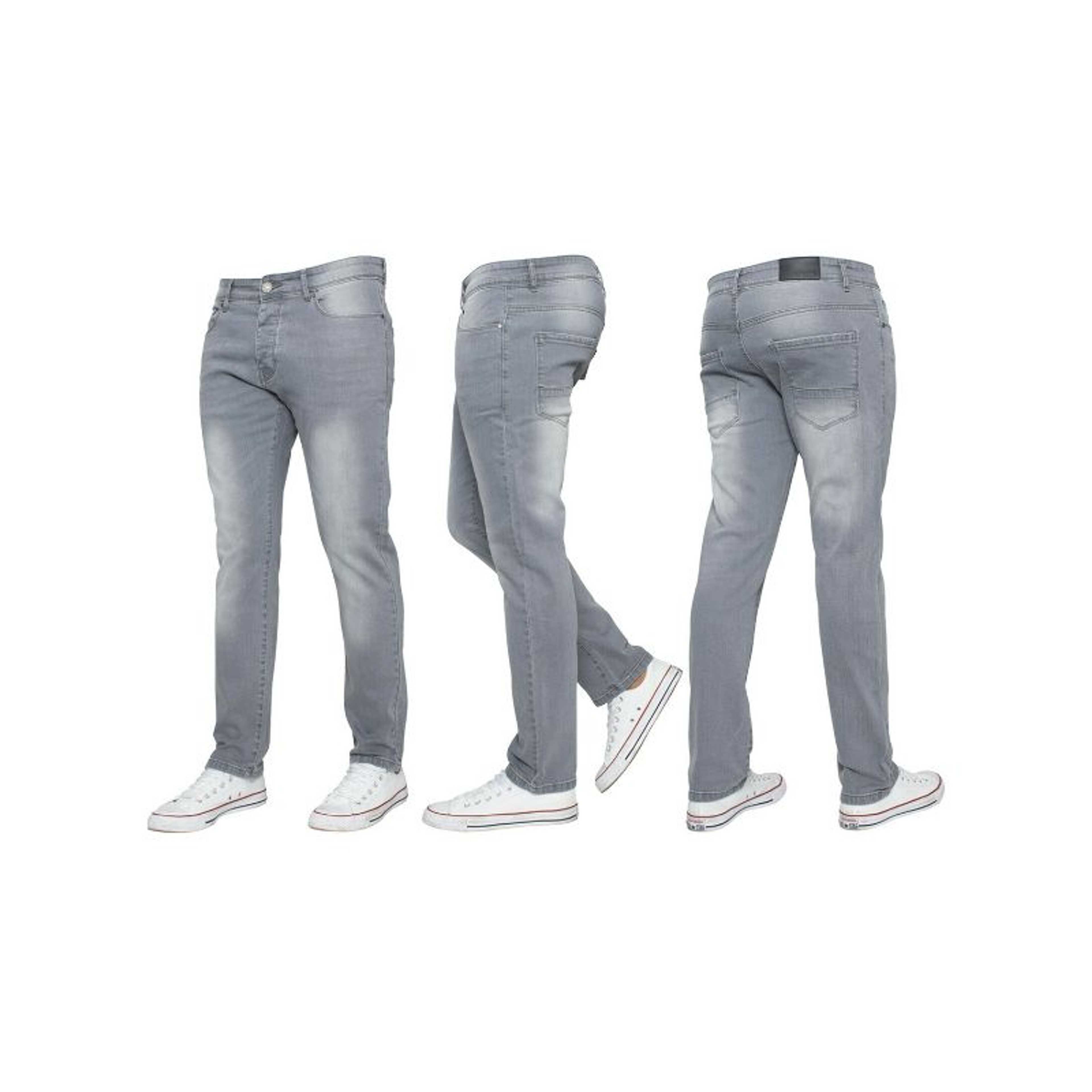 Rubahas Men’s Skinny Denim Jeans Pant in Grey color