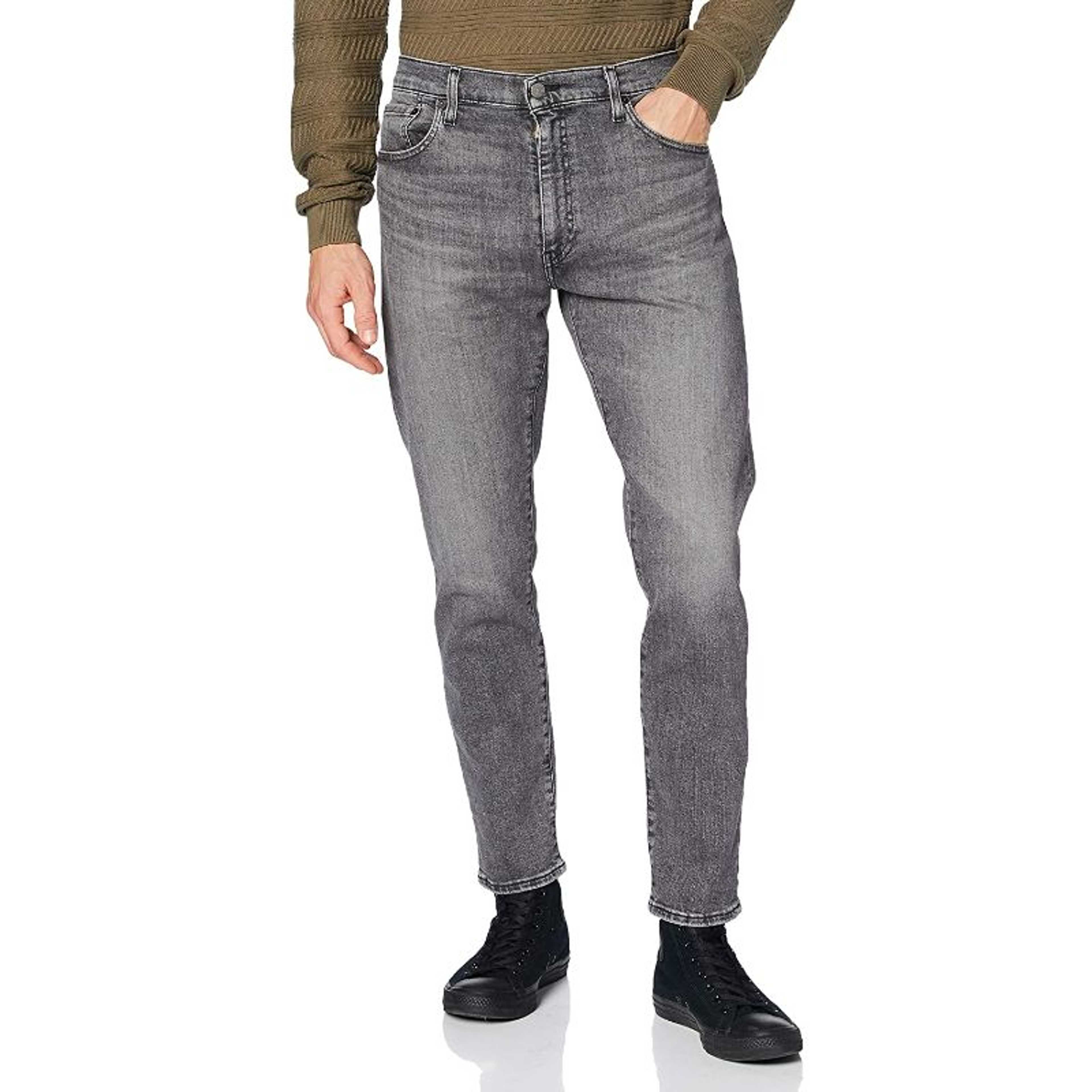 Rubahas Men’s Slim Fit Denim Jeans Pant in Grey Color