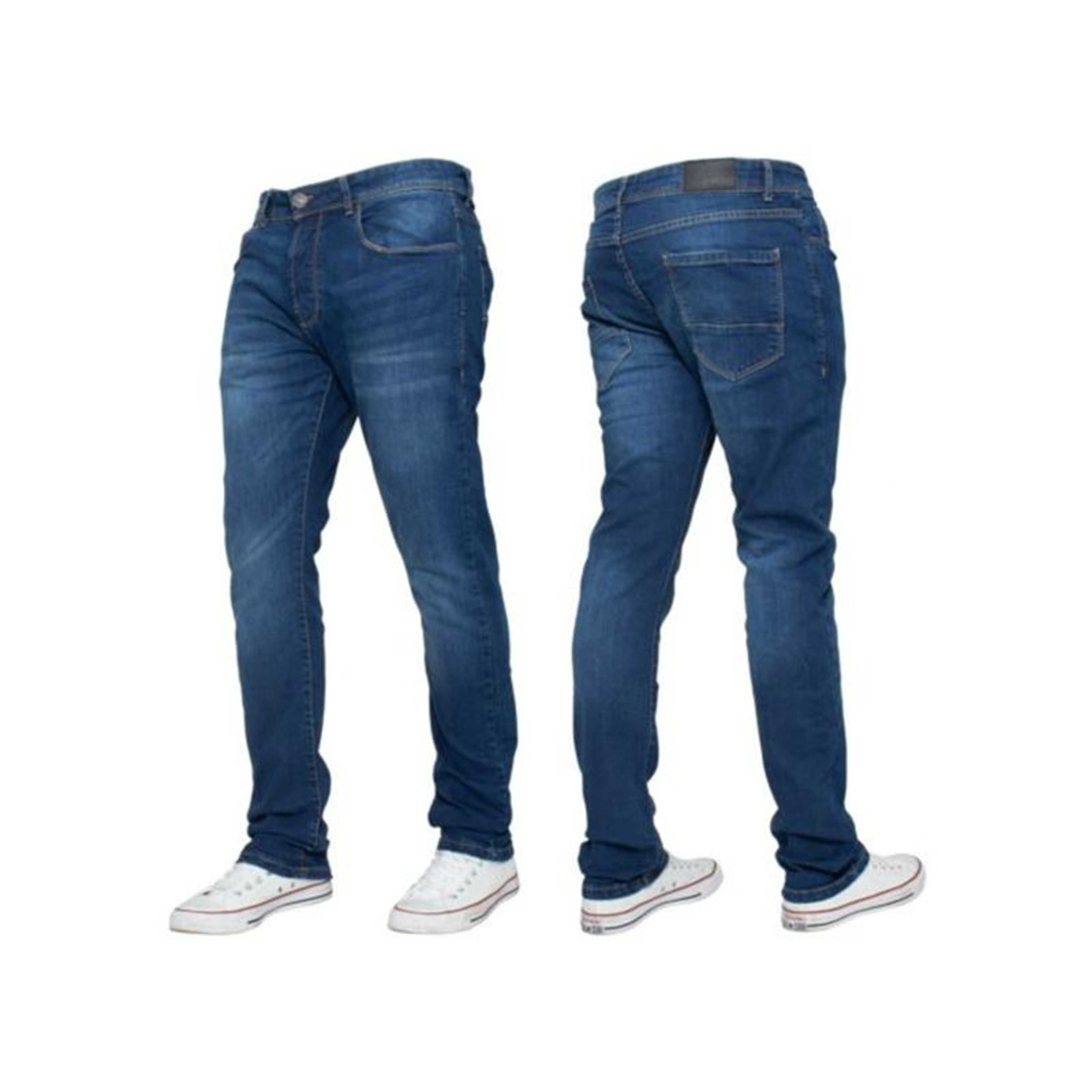 Rubahas Men’s Slim Fit Denim Jeans Pant in Blue Color