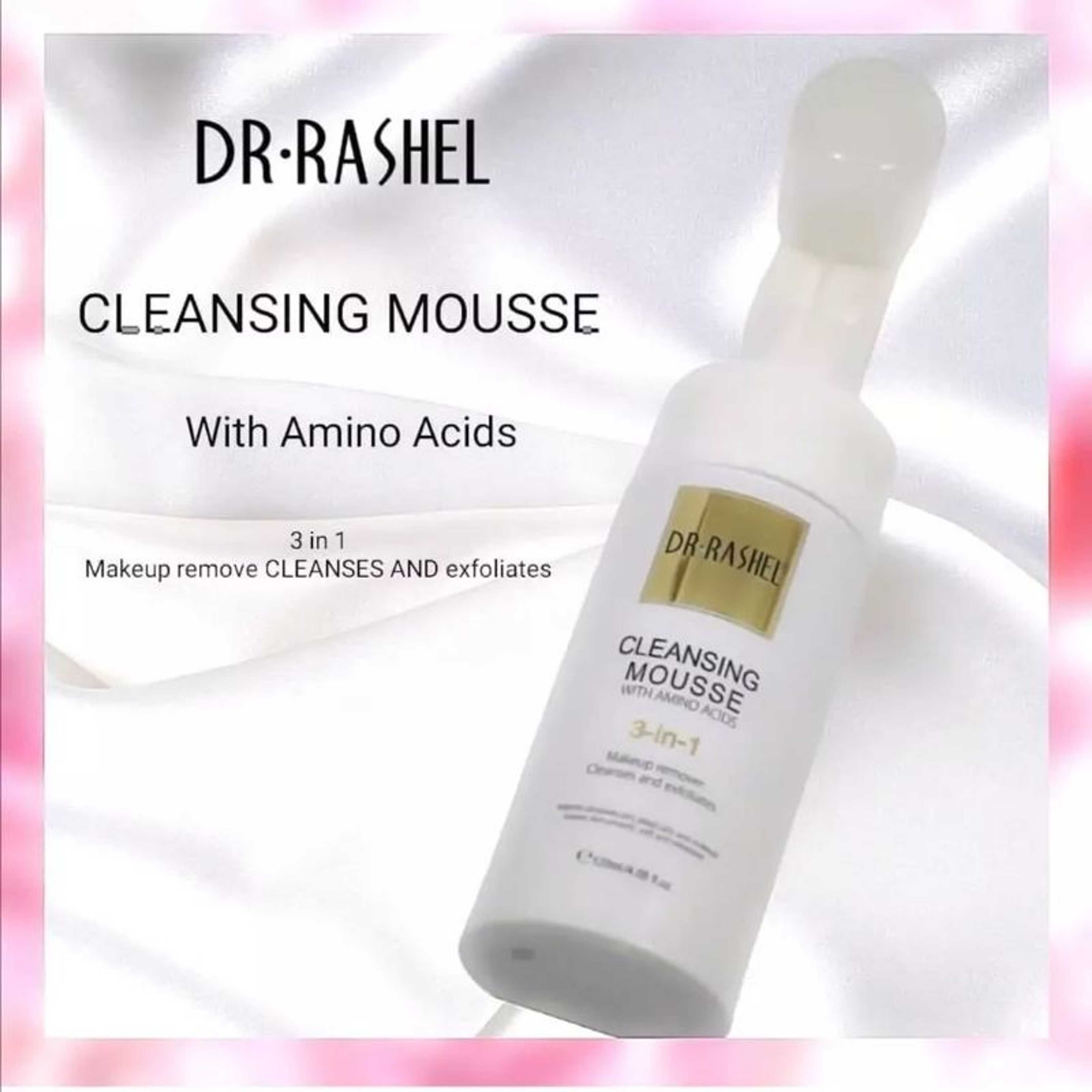 DR Rashel Cleansing Mouse 3In1 Makeup Remover, Cleanses, And Exfoliates