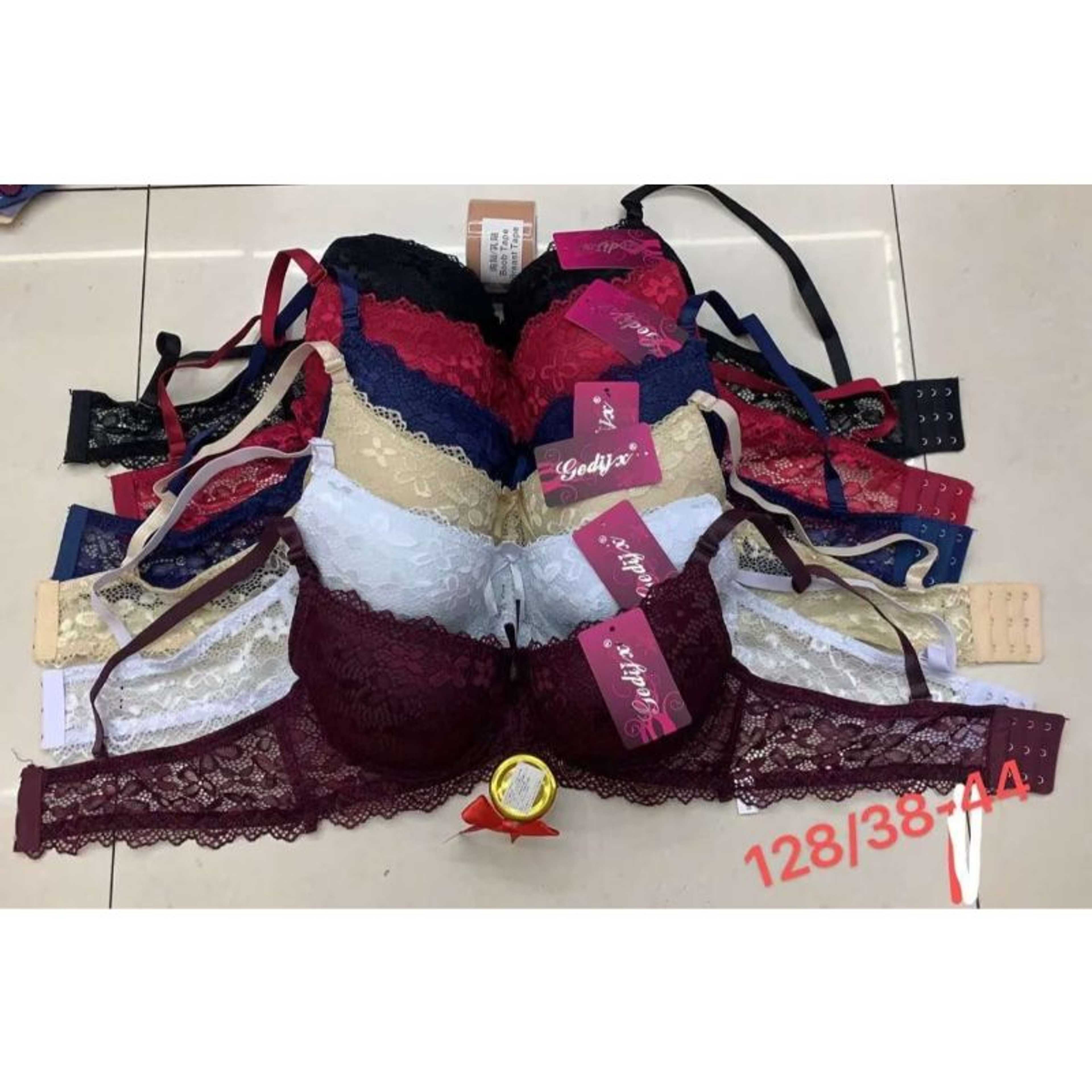 Women's Solid Colored Bra Female Lingerie Underwear with Plush Wide Belt (Chines Sizes Select Sizes According to It)