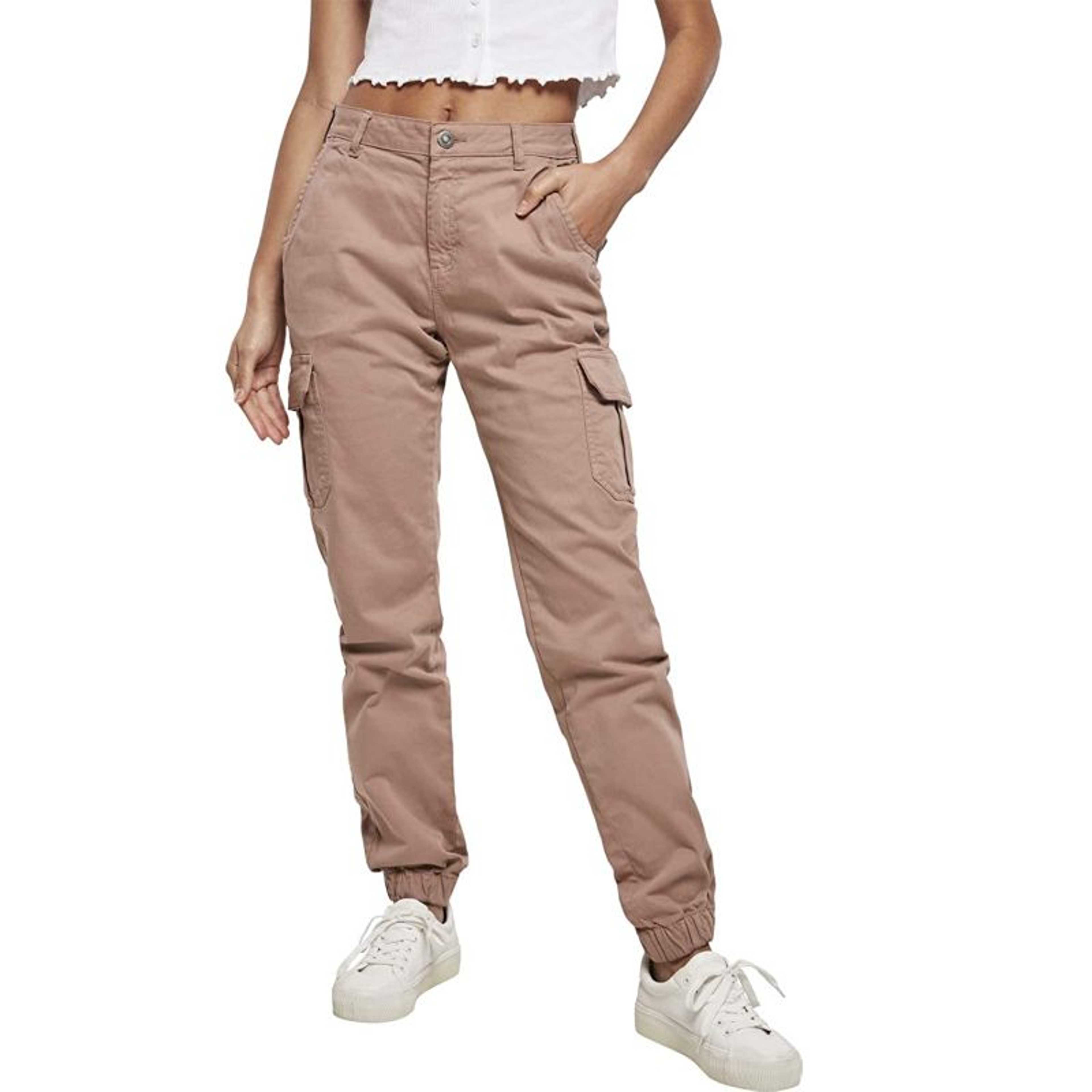Tea Pink Rubahas Womens Cargo Trousers Ladies Trousers Jeans Pants