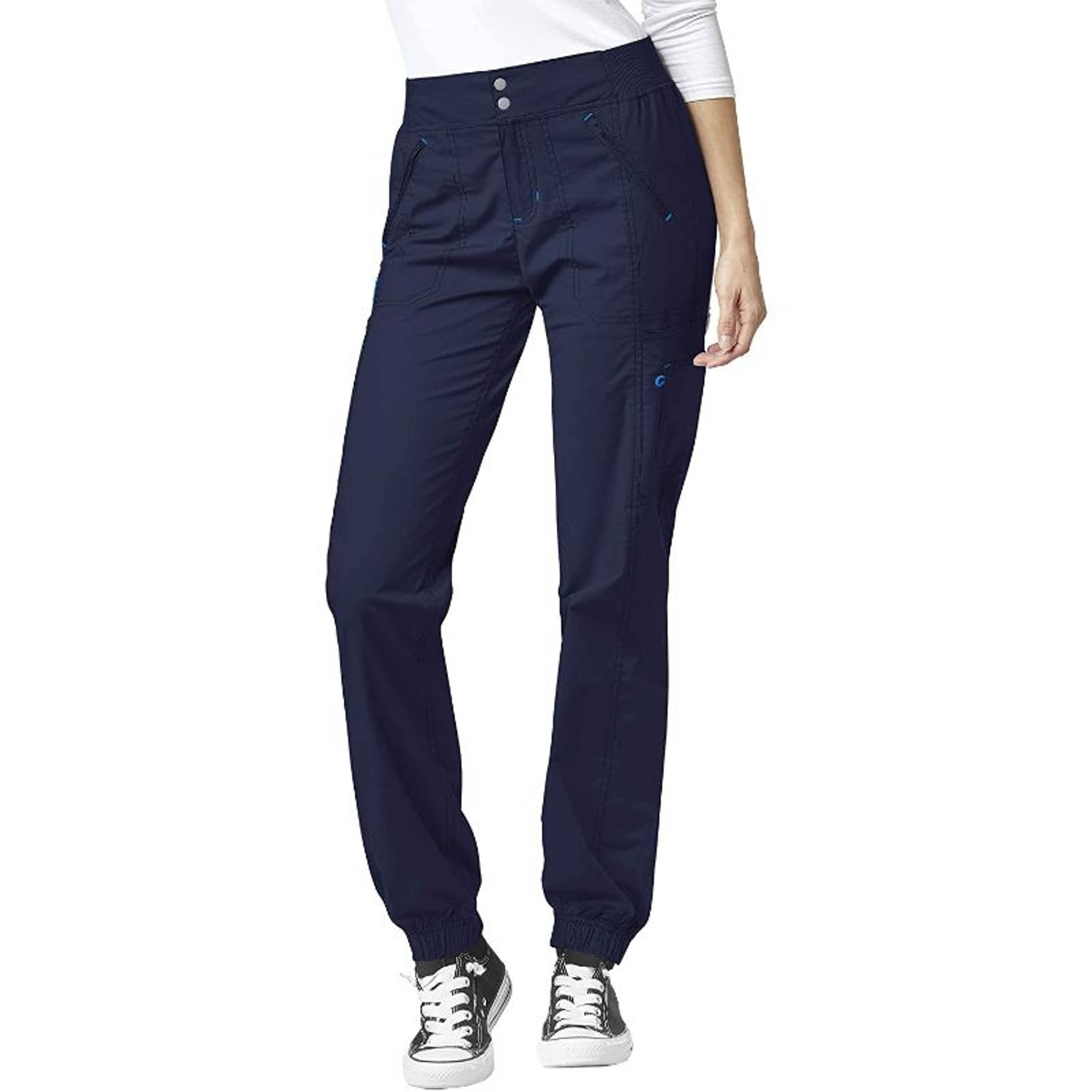 Navy Rubahas Womens Cargo Trousers Ladies Trousers Jeans Pants