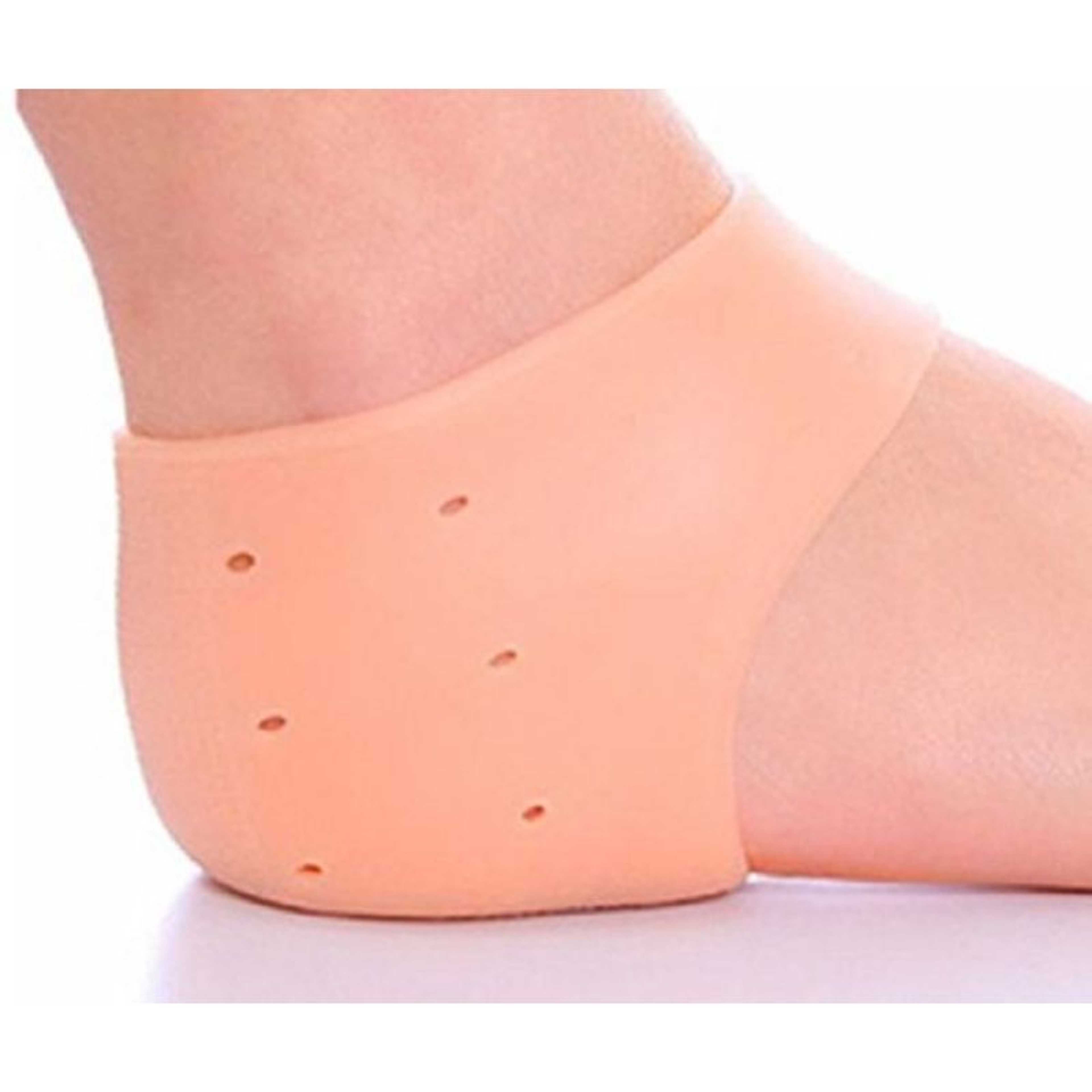 Raazad Feet care socks 1pair New Silicone Heel Socks Cracked Foot Skin Care Protectors anti cracking
