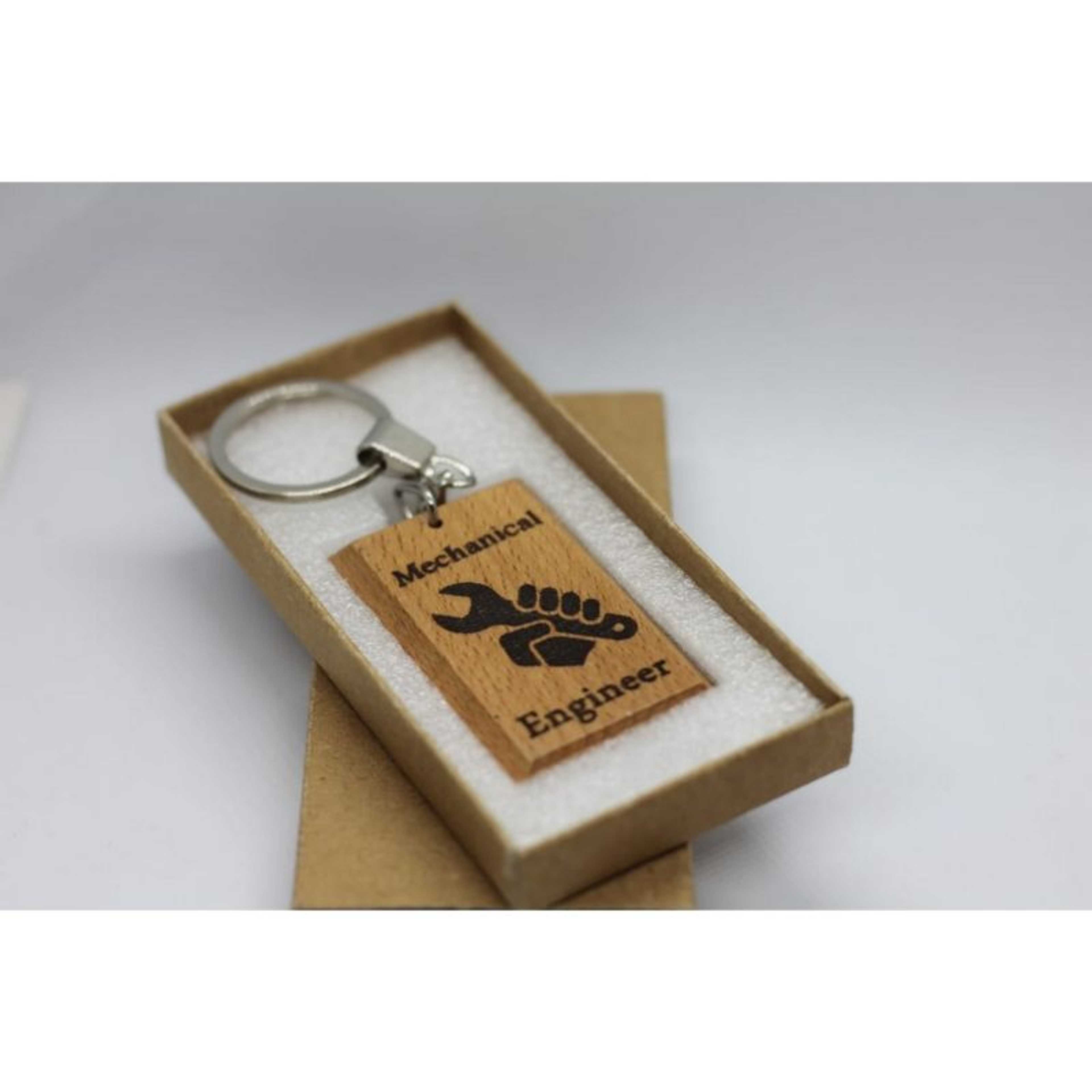 Customized Laser Engraved Keychains-Print Your Own Image Or Picture On Wooden Keychain