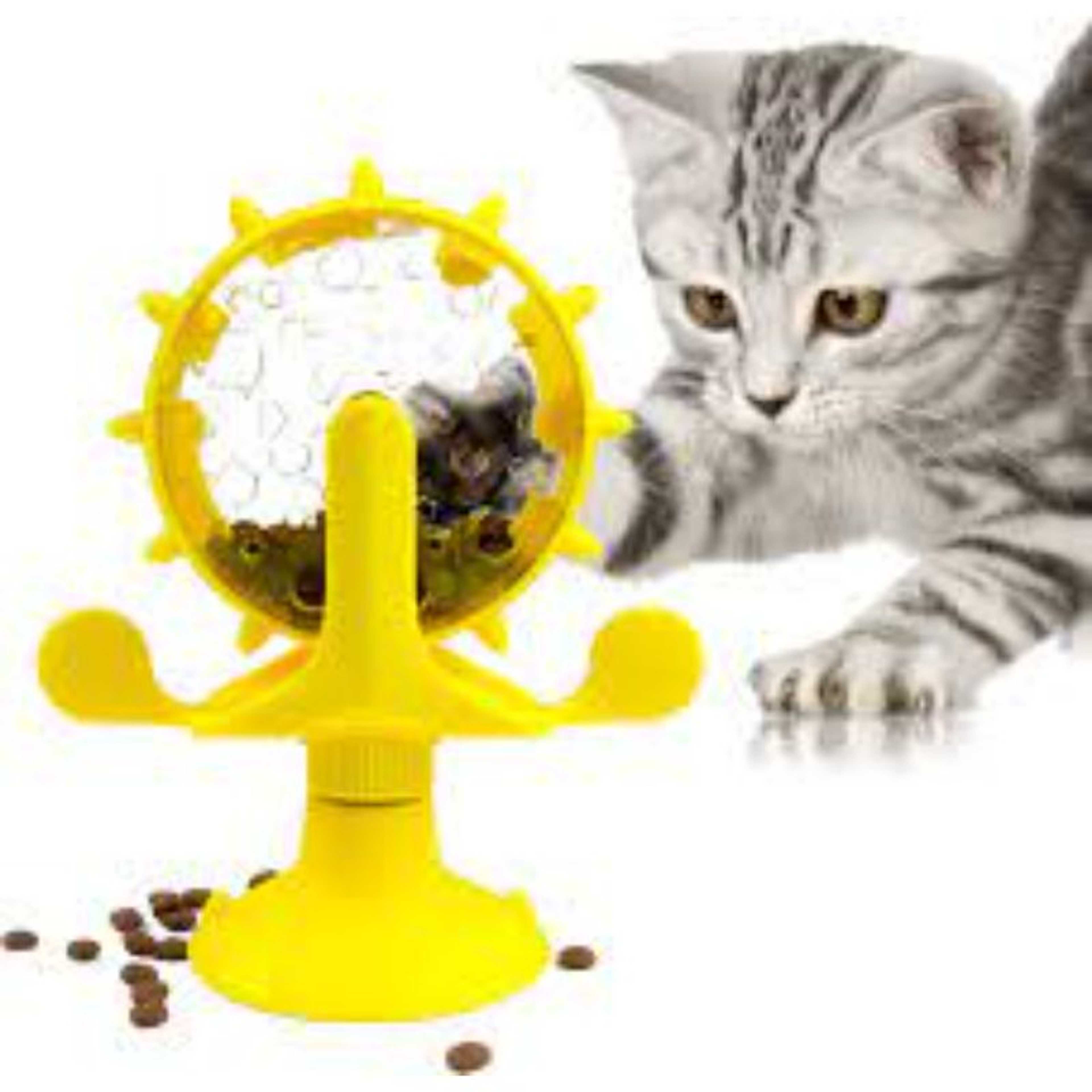 Interactive Treat Leaking Toy For Small Dogs Original Slow Cat Feeder Funny Dog Wheel Pet Products Accessories Leaking Ball