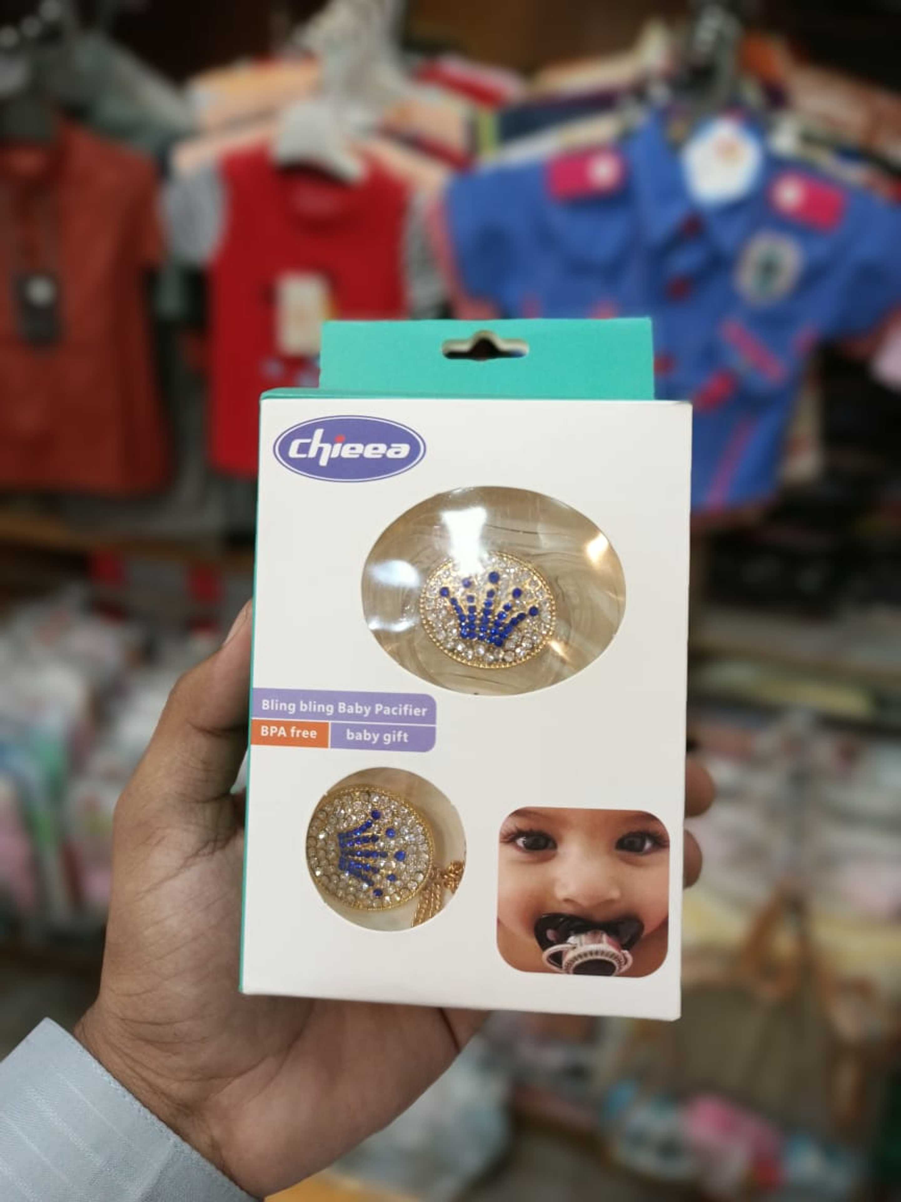 Chieea , bling bling baby pacifier
