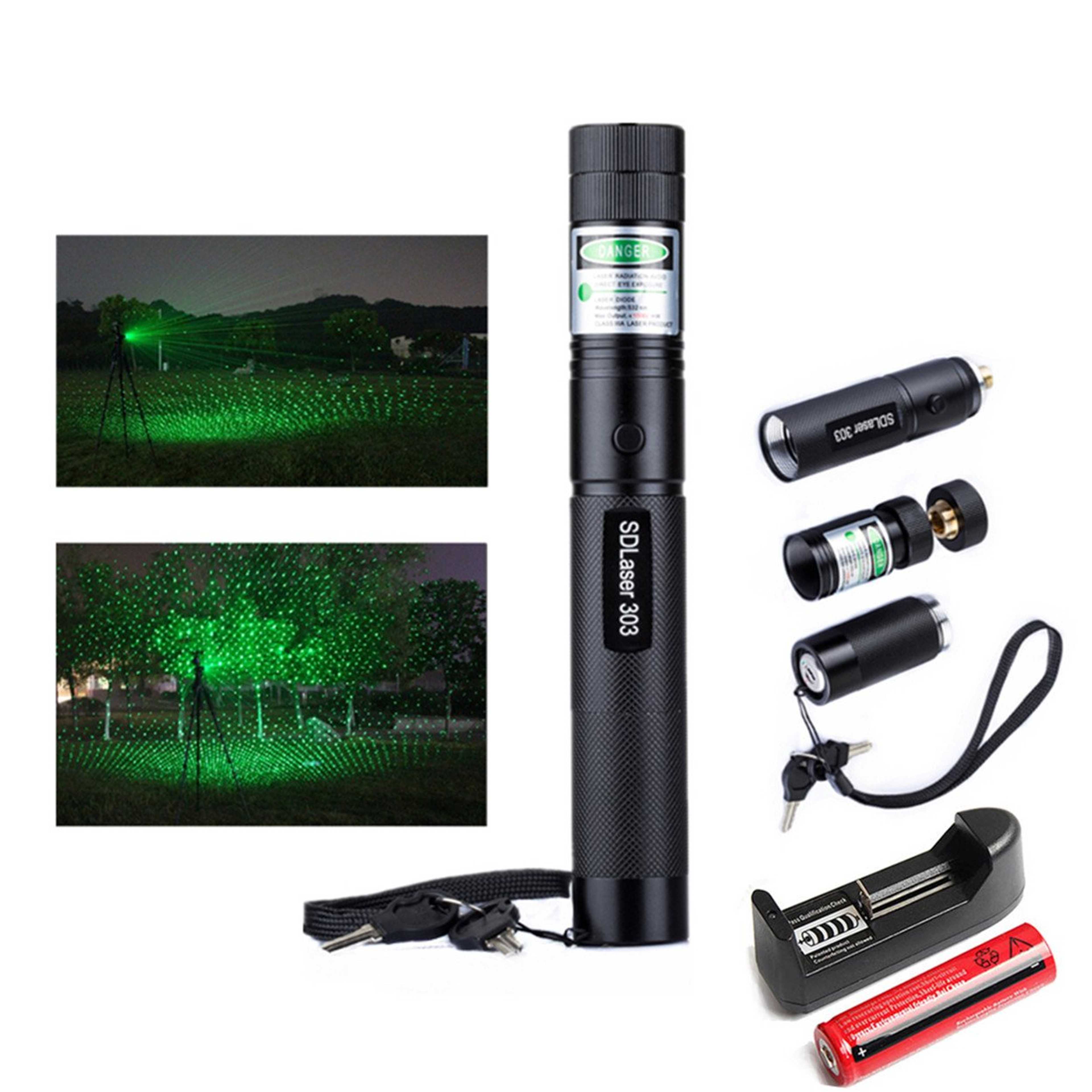Rechargeable Powerful Green Laser Pointer – with more then 4 KM Range.