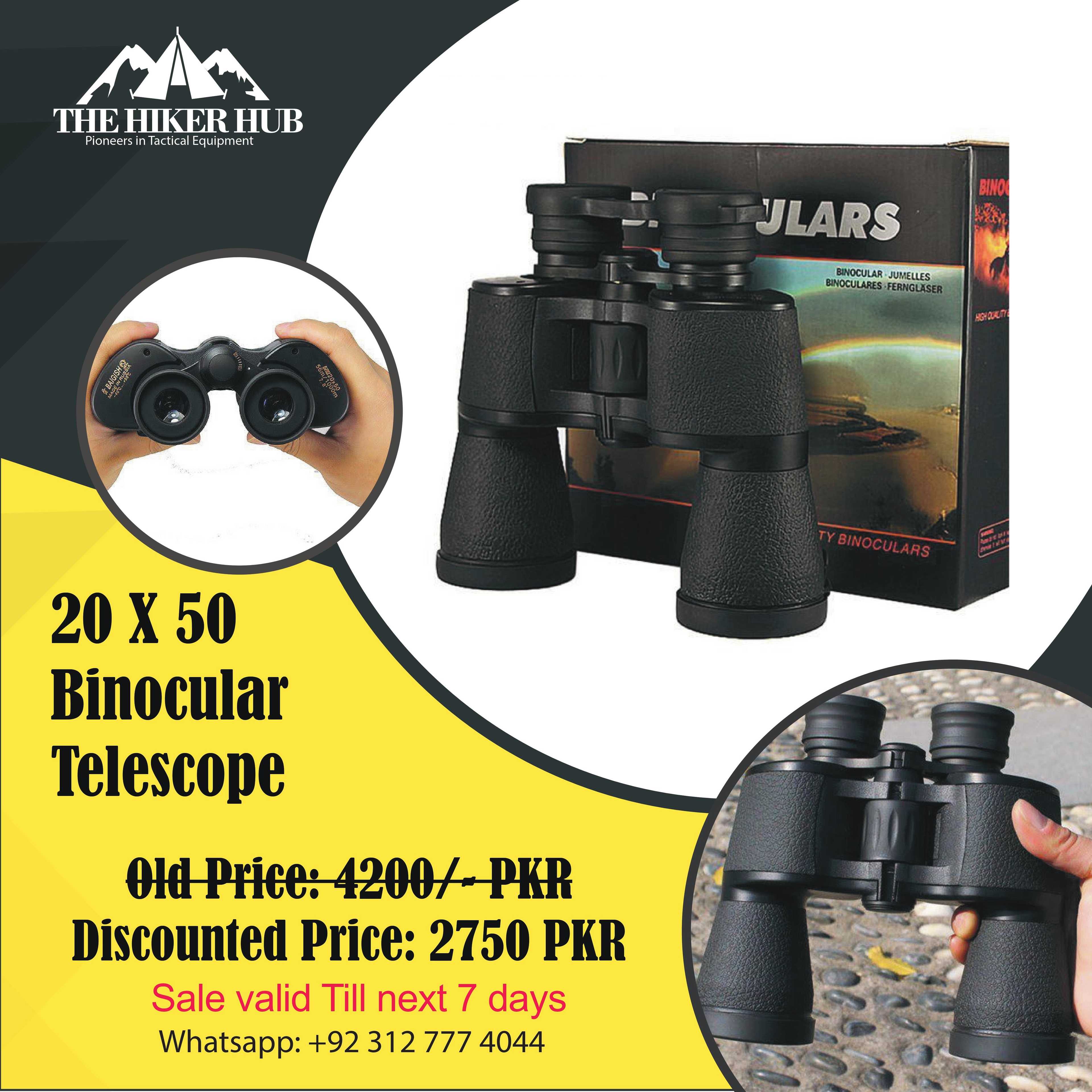 08 x 40 Hd Powerful Military Binocular - Black