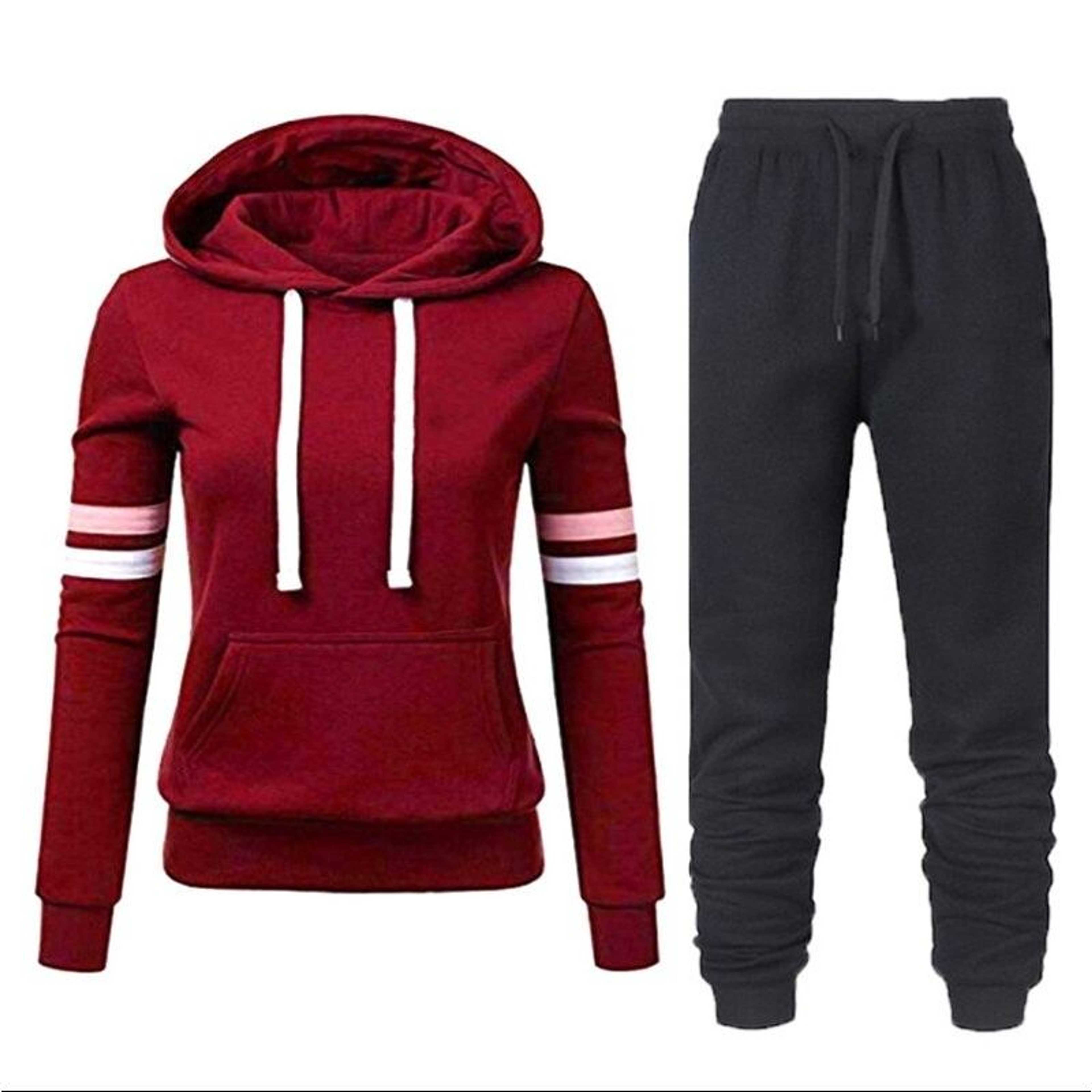 Track Suits For Womens In Red And Black
