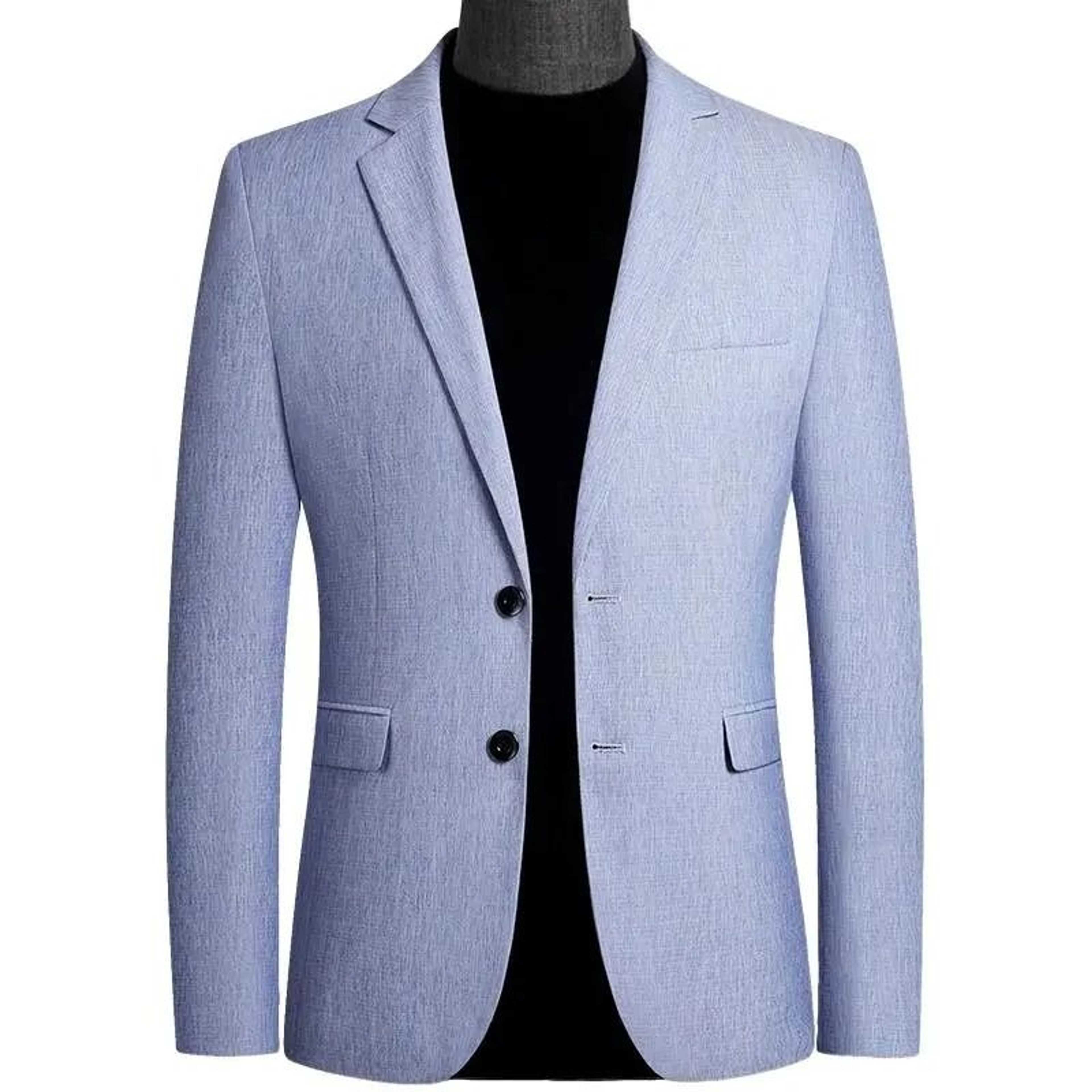 Sky Blue Blazer For Mens