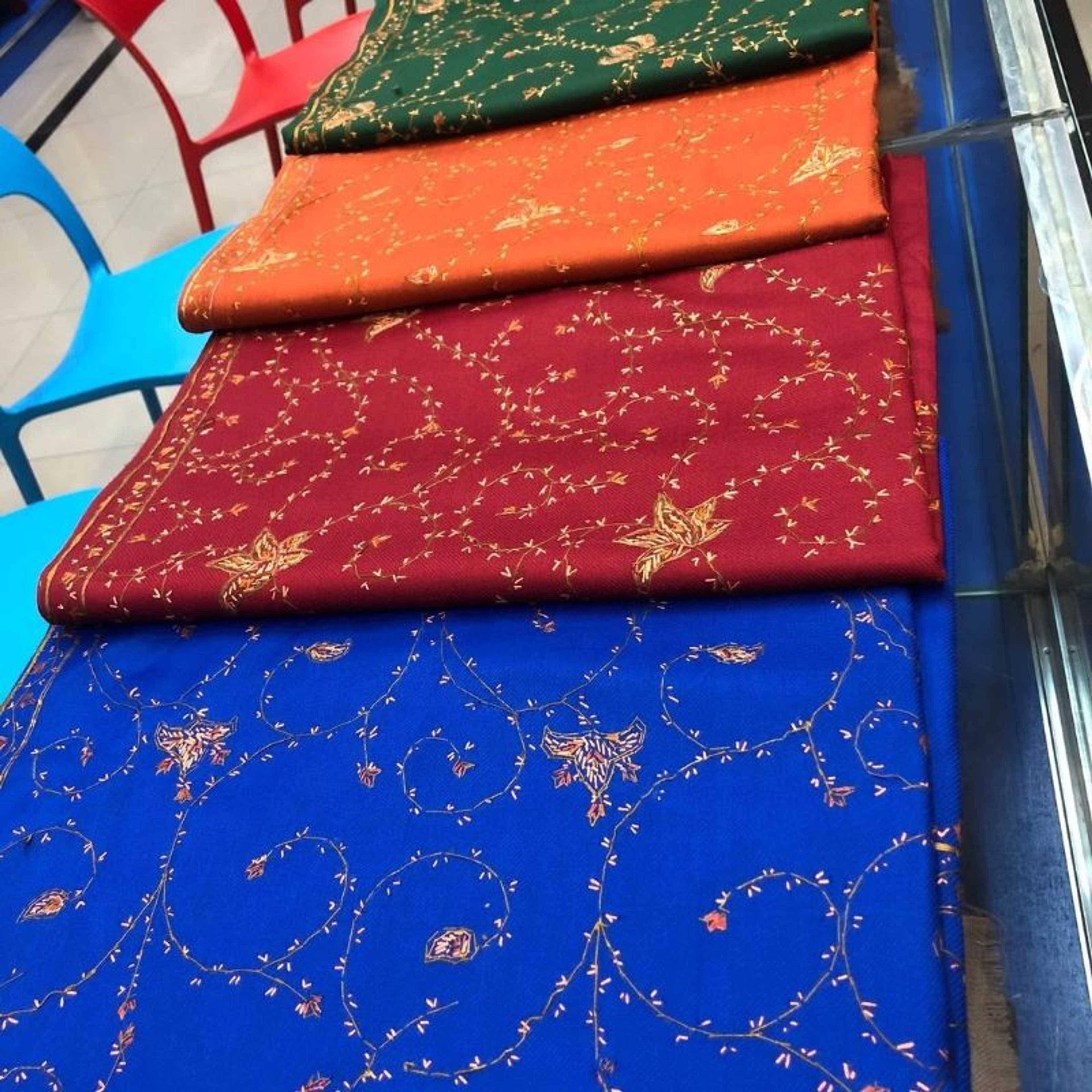  Imported Pashmina Shawl Full Jaal Hand Enbroidered