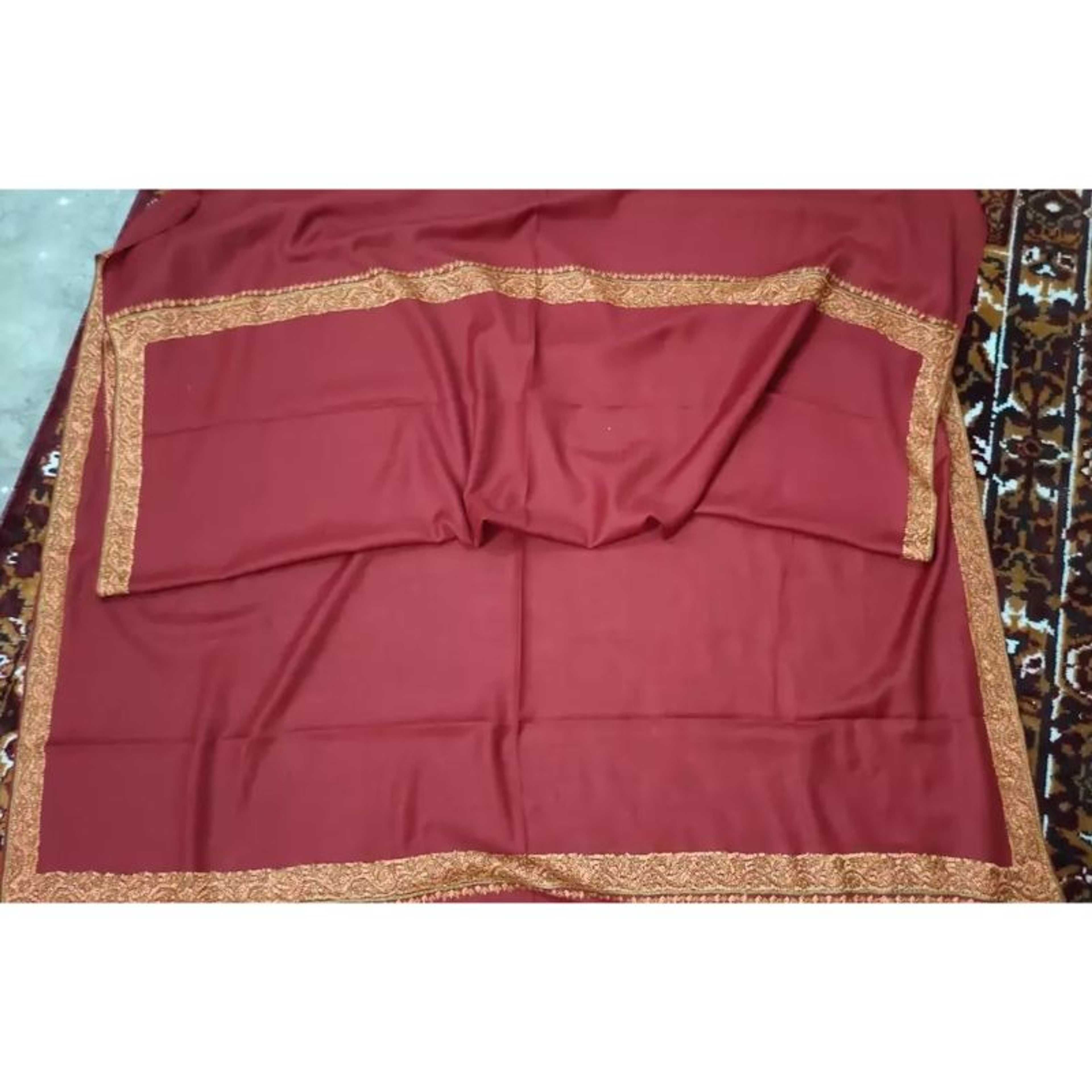 Pashmina Imported Hand Embroidered Four Border