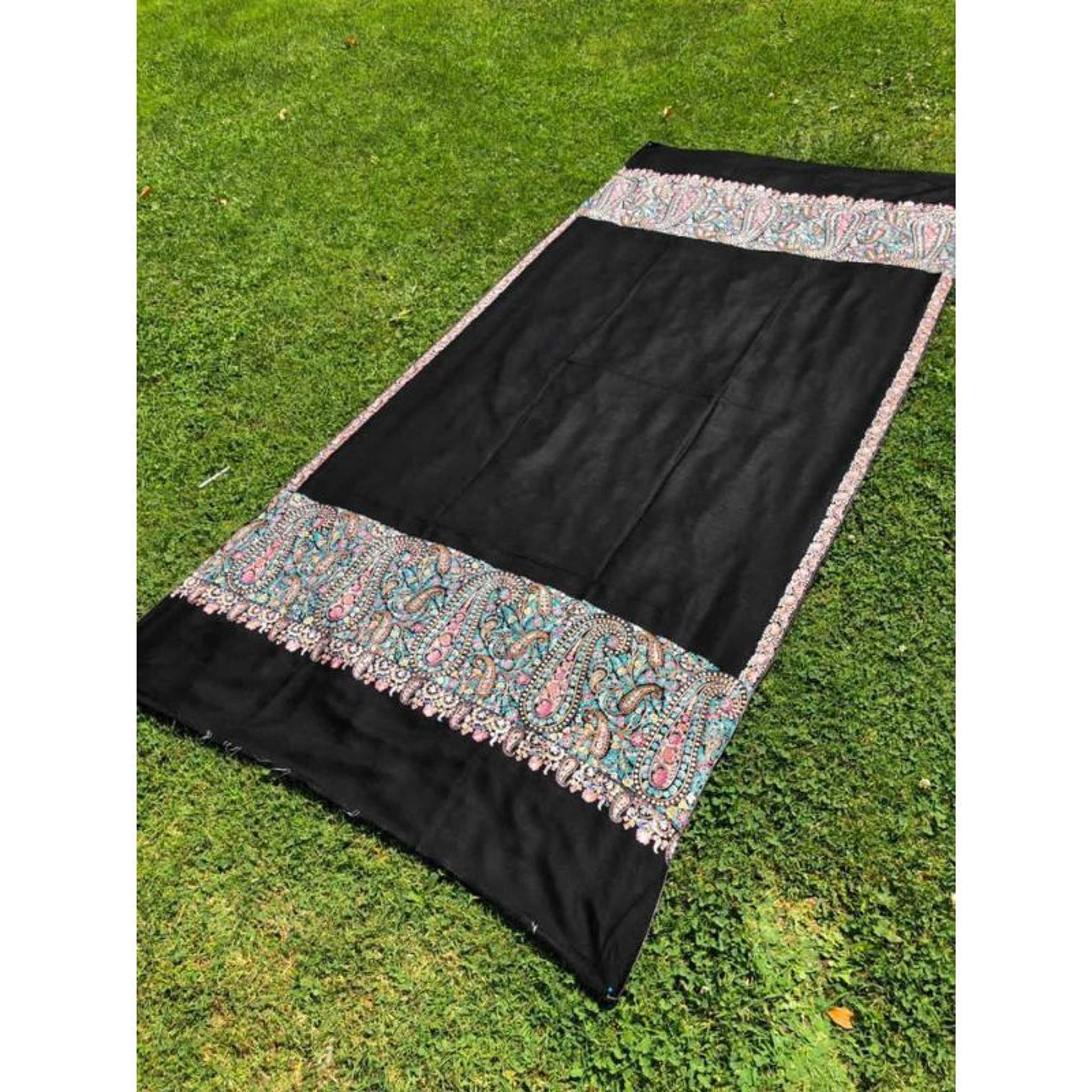 Pure shawl Pashmina Qalamkari Karhai