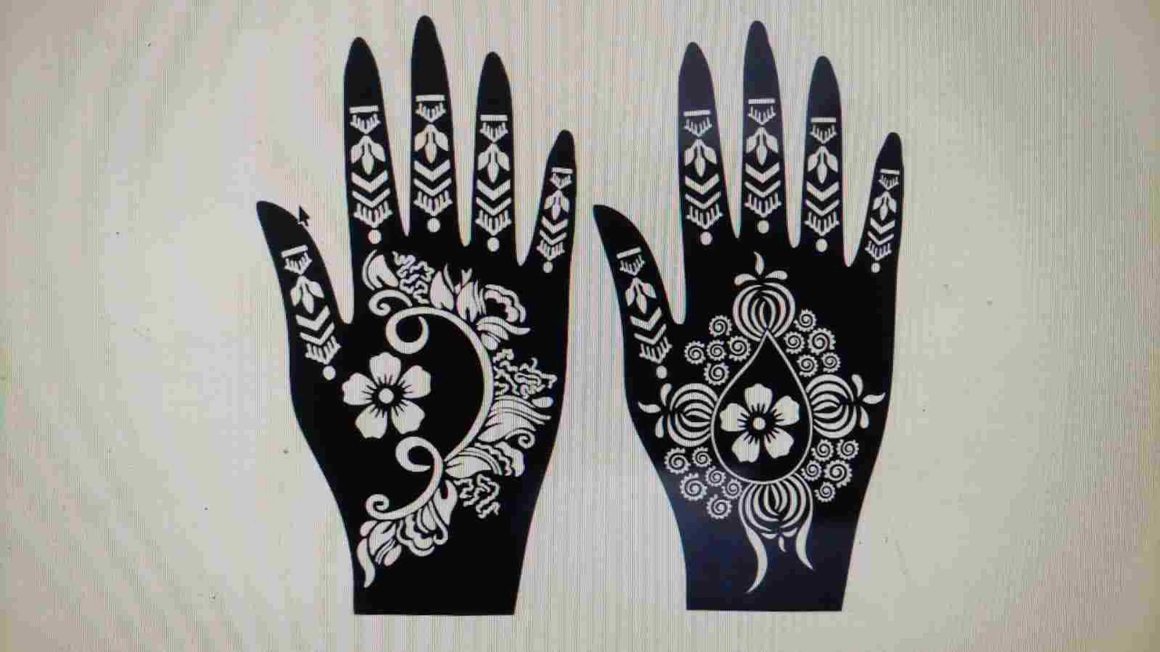 Mehndi Stickers for Girls Instant Design  - Product Main Image