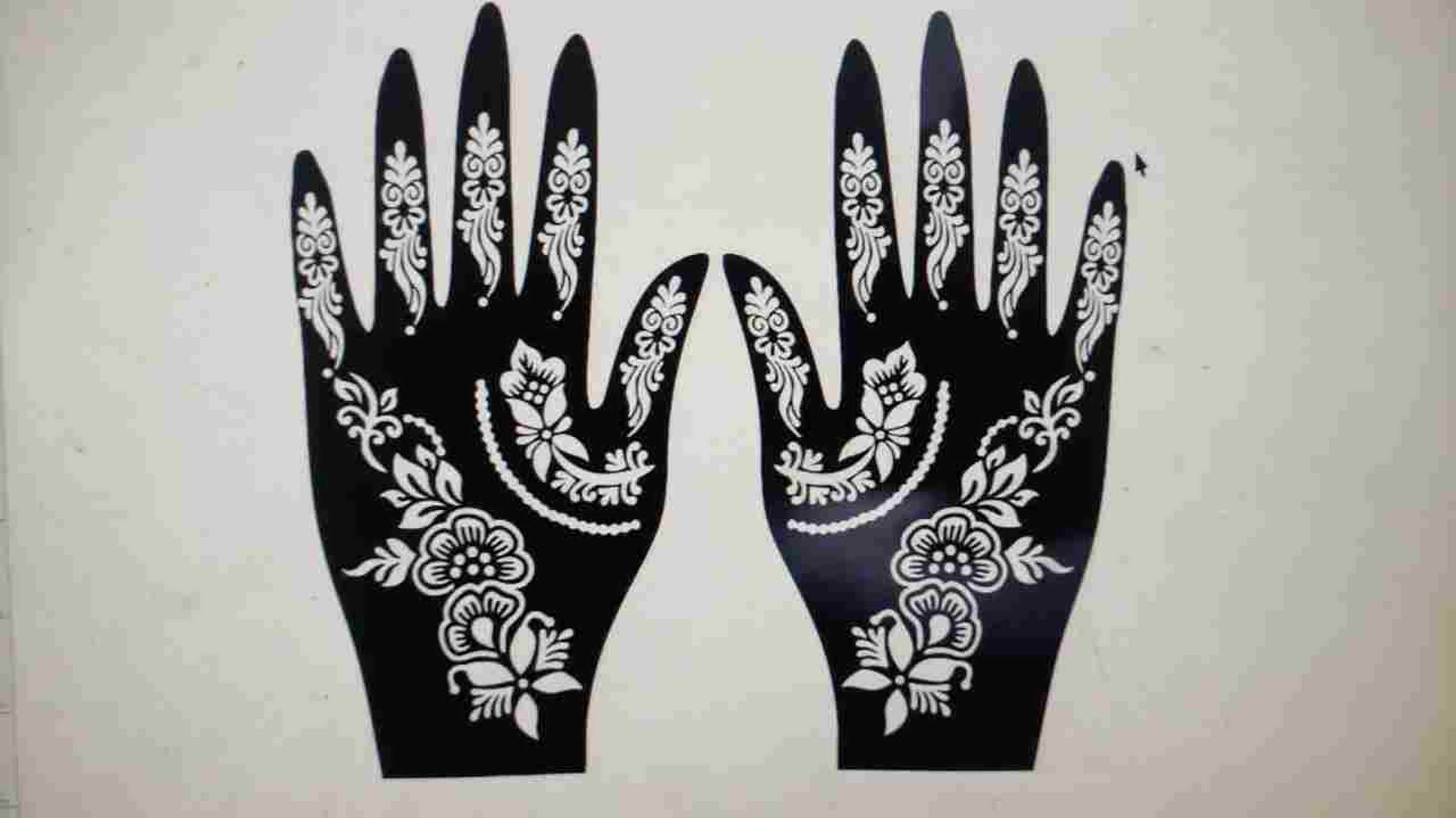Mehndi Stickers for Girls Pack of Two  - Product Main Image