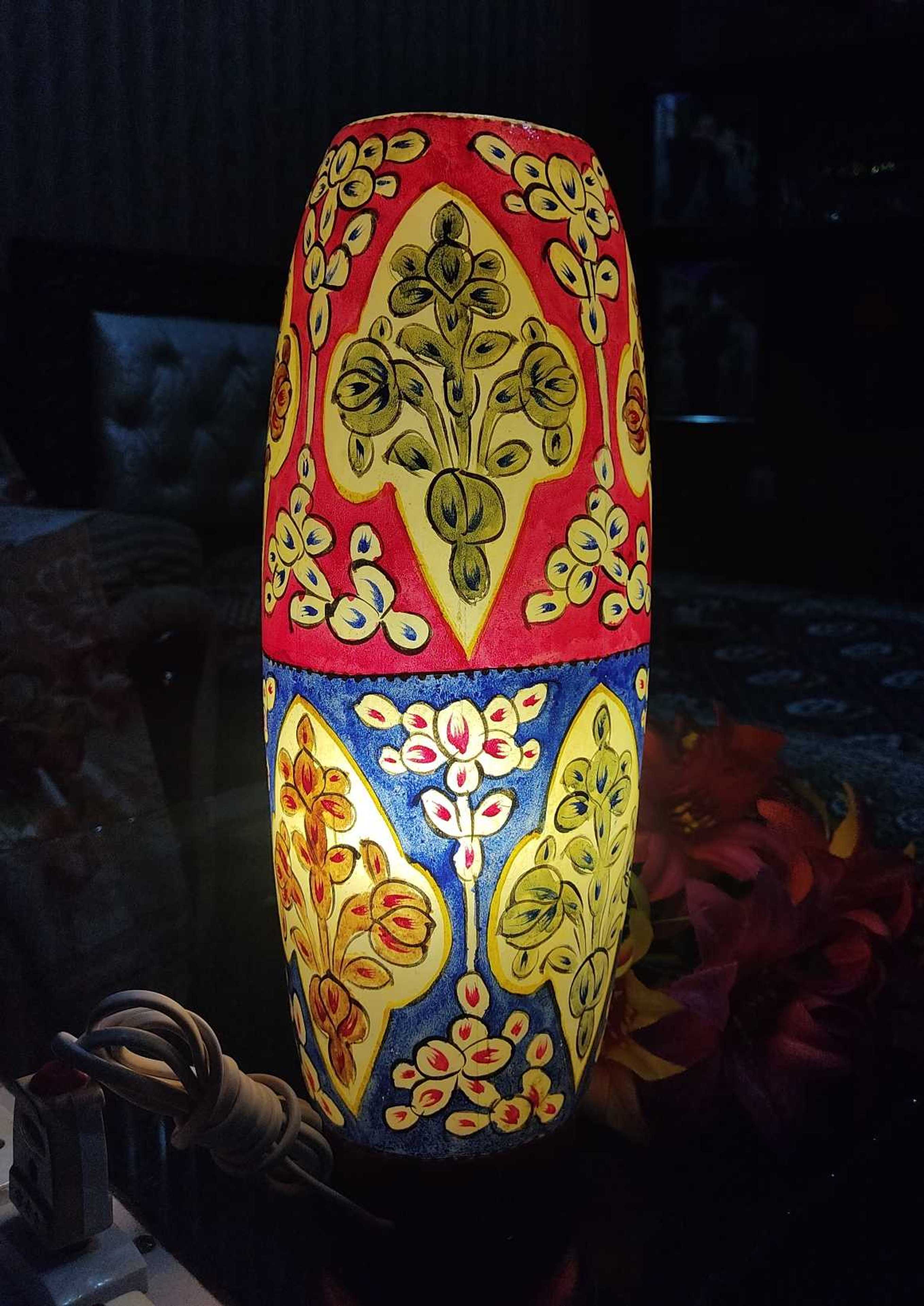Hand Painted 2 Theme Camel Skin Table Lamp  - Product Main Image