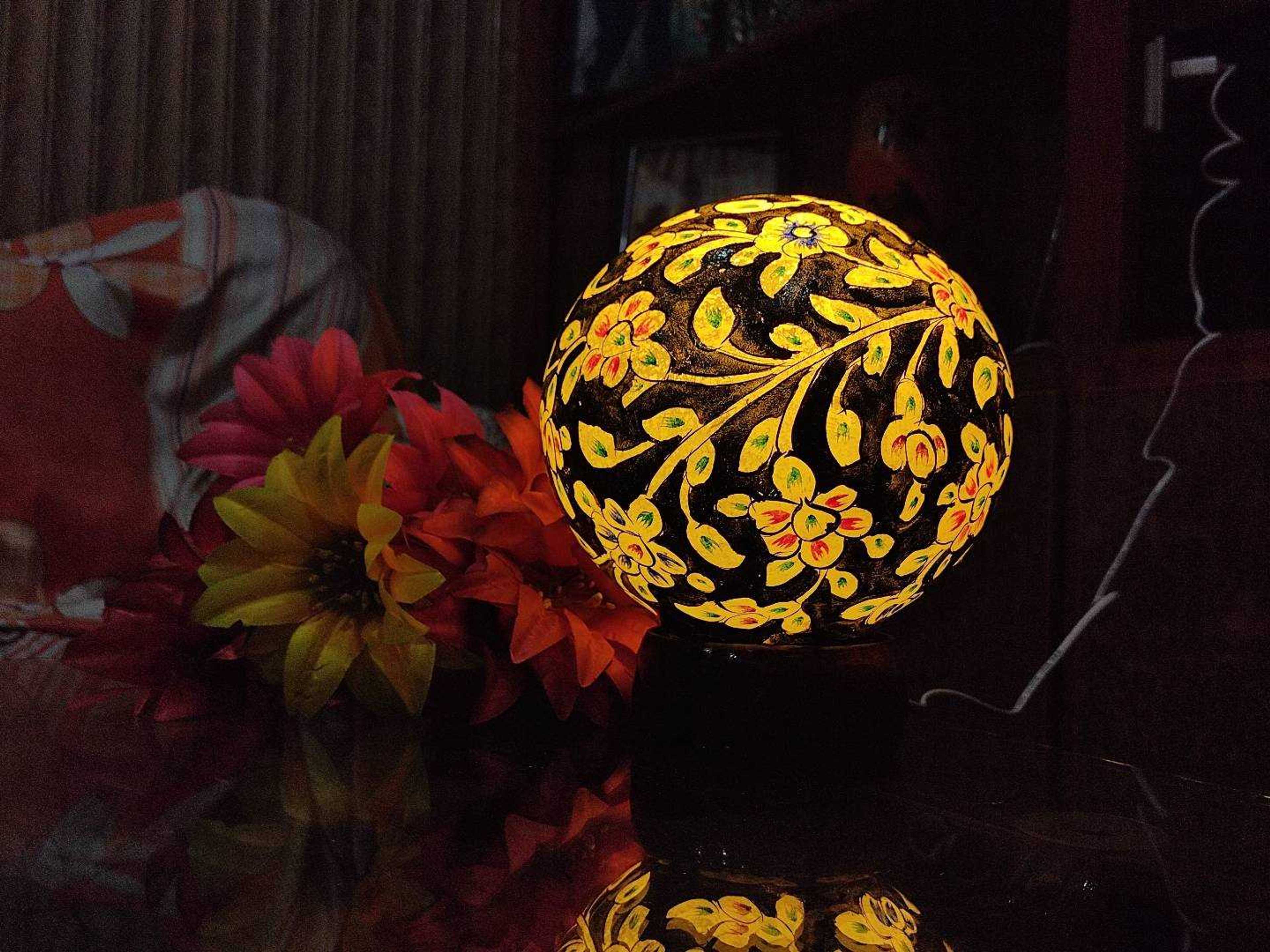Camel Skin Table Lamp, Globe Lamp - Product Main Image