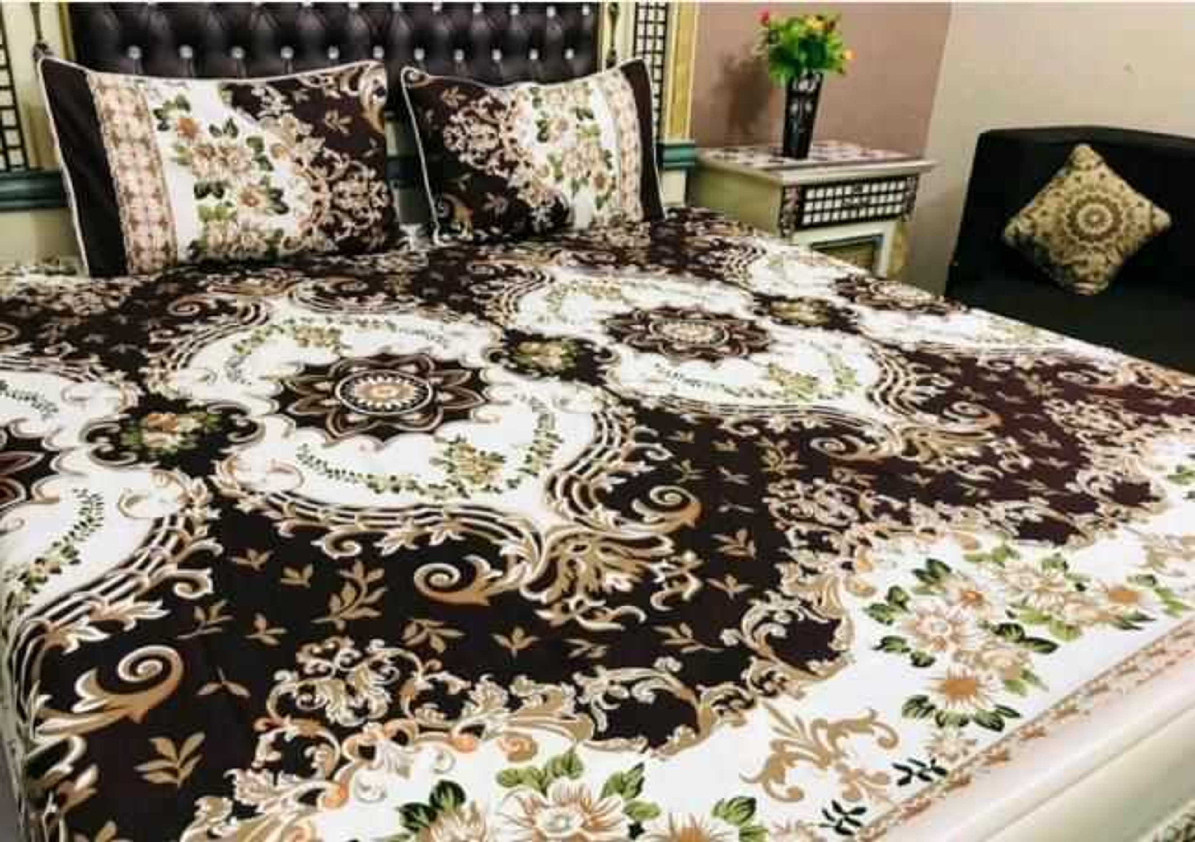 3D-Crystal cotton Bedsheets