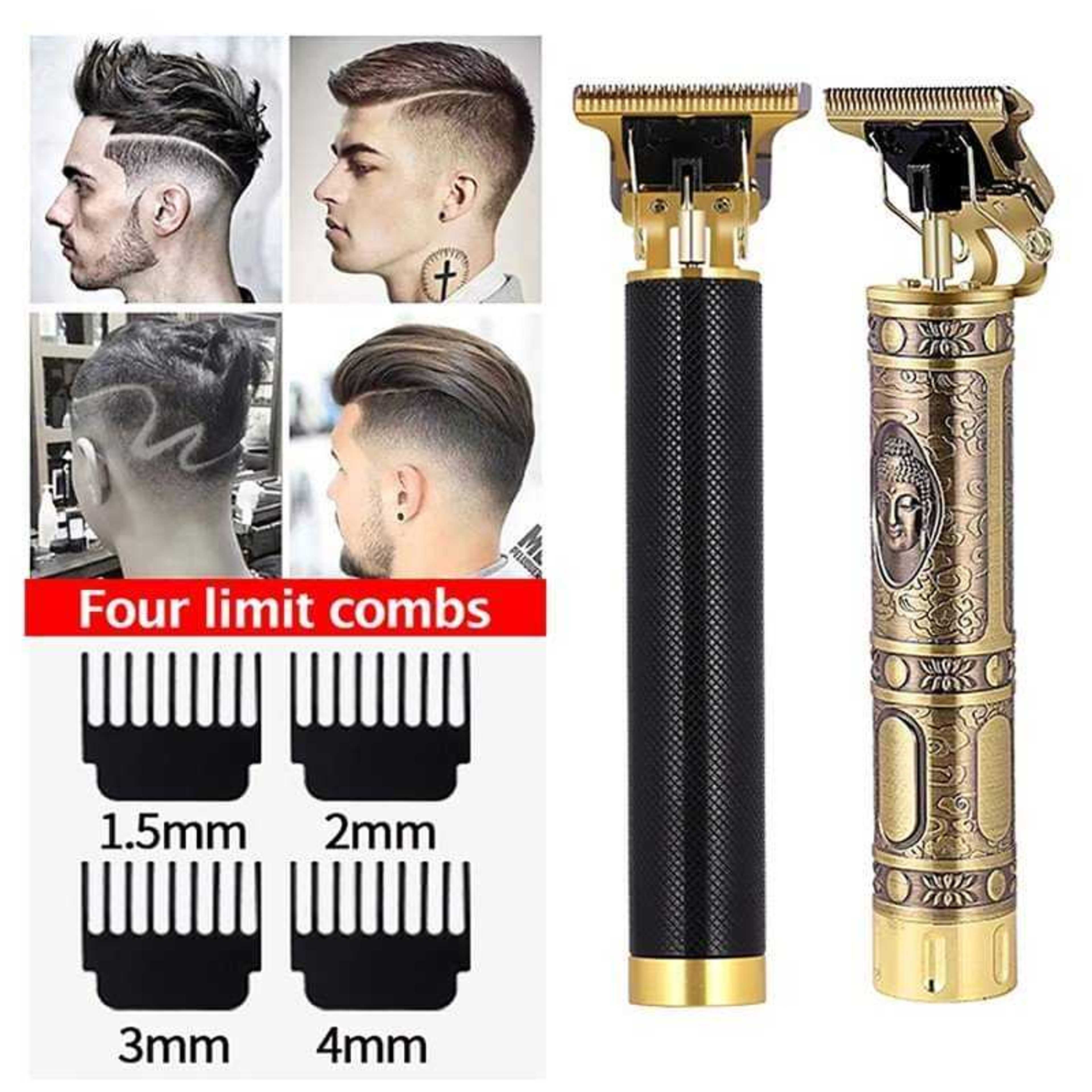 T9 Hair Clipper & Hair Trimmer Professional - Rechargeable Beard Trimmer & Styler - T Blade Titanium 0mm Cut Cordless
