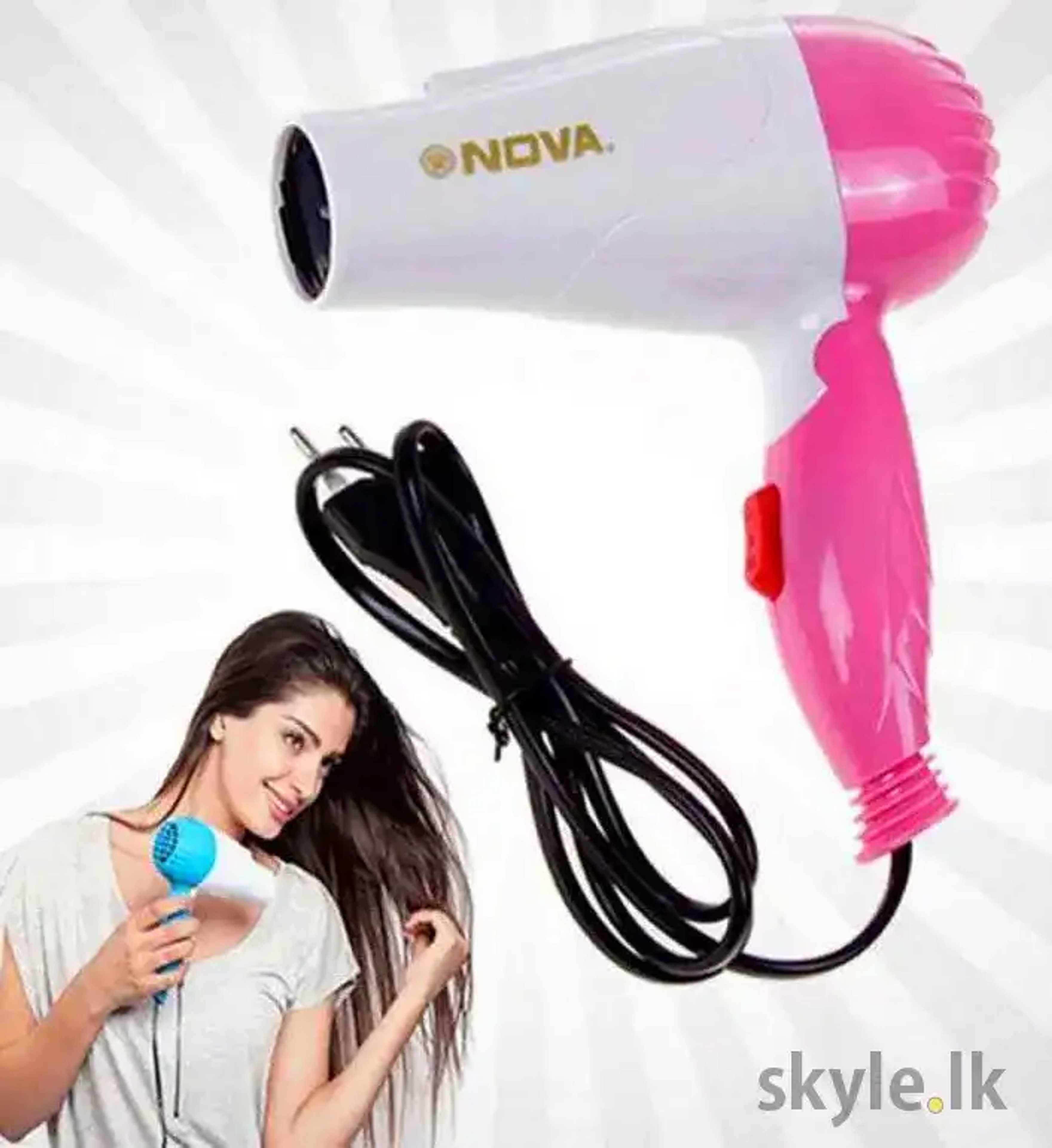 Nova 1000W - Heavy Duty NV 658 NV 1290 Electric Foldable Hair Dryer NV-658 NV-1290