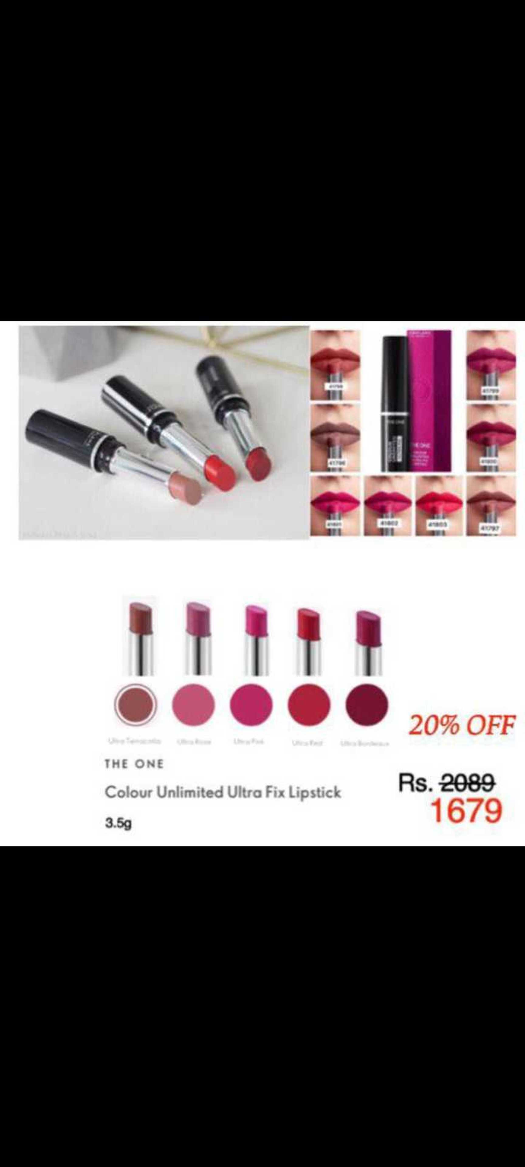 The One lipstick by oriflame 