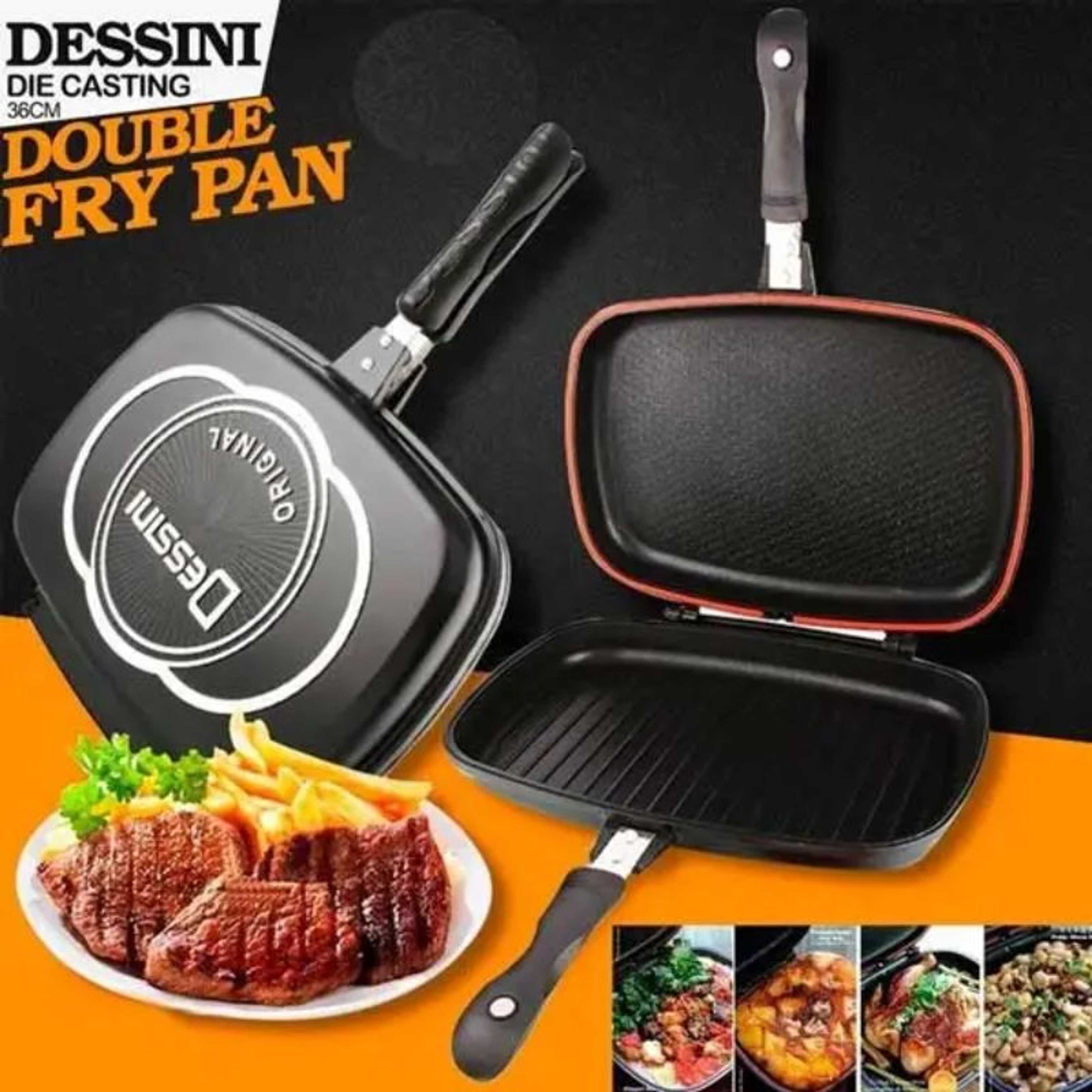 Dessini Original Die Casting Double Grill Pan