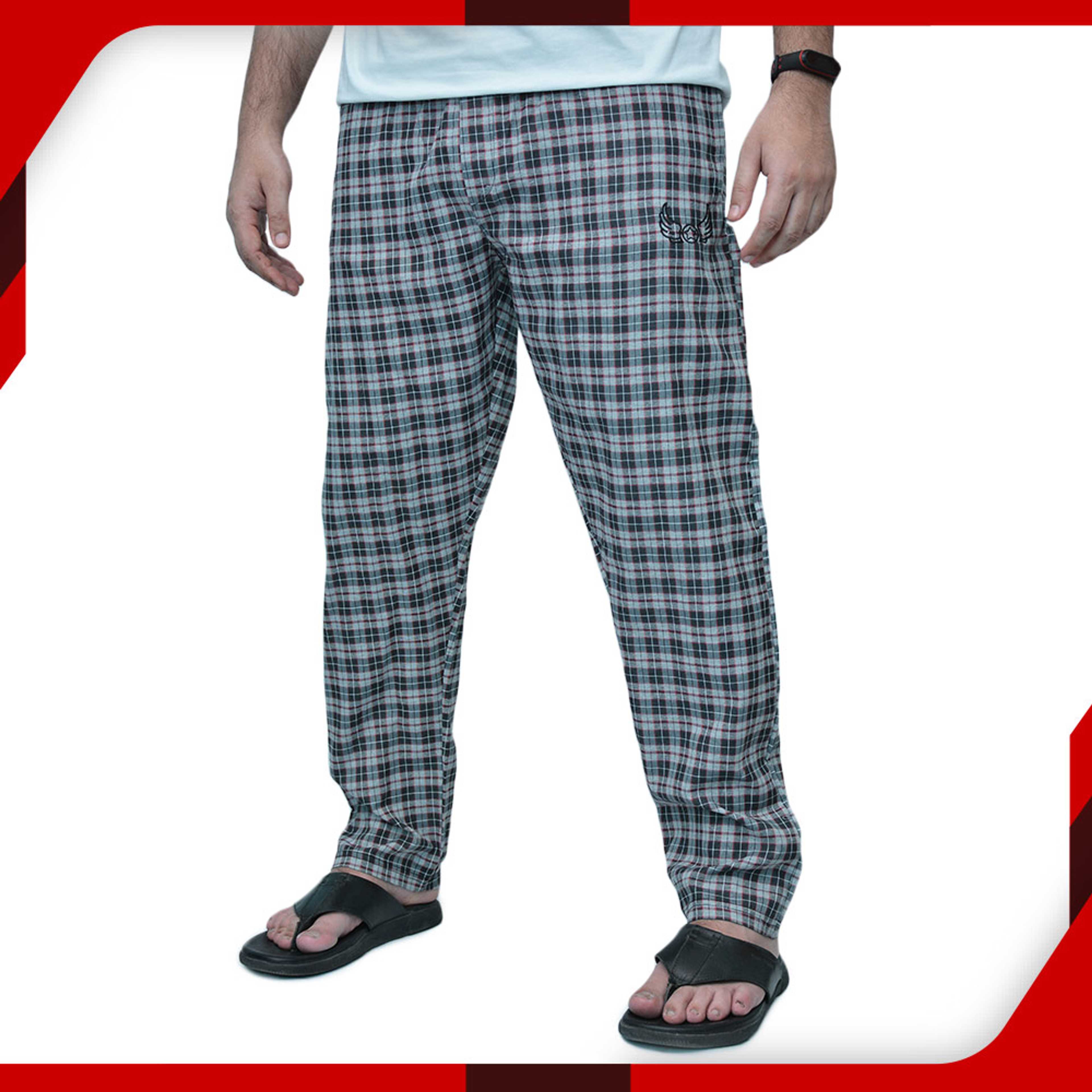 Light Grey Cotton Trouser For Men - Product Main Image
