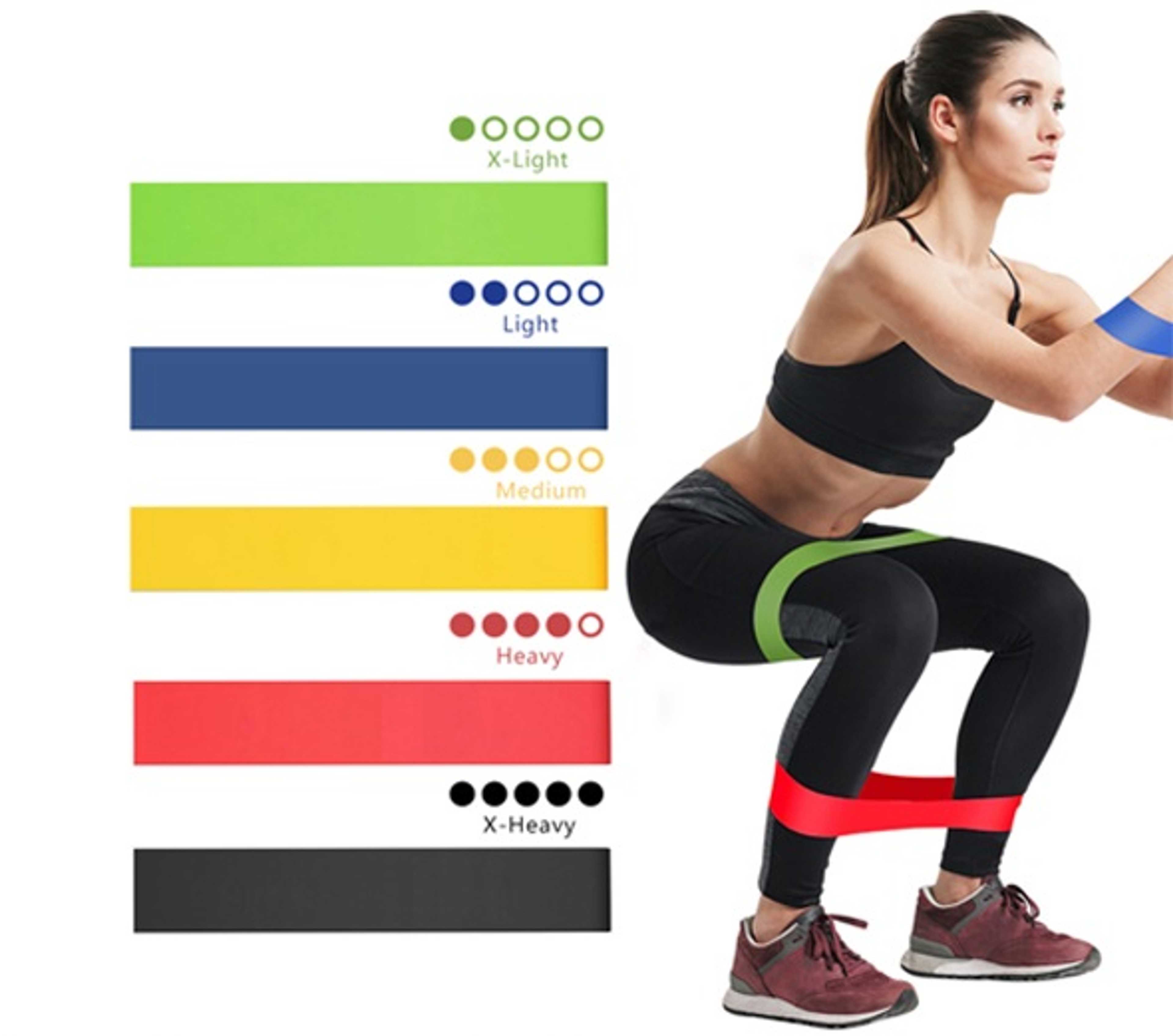 Exercise Rubber Elastic Band for Yoga training - Product Main Image