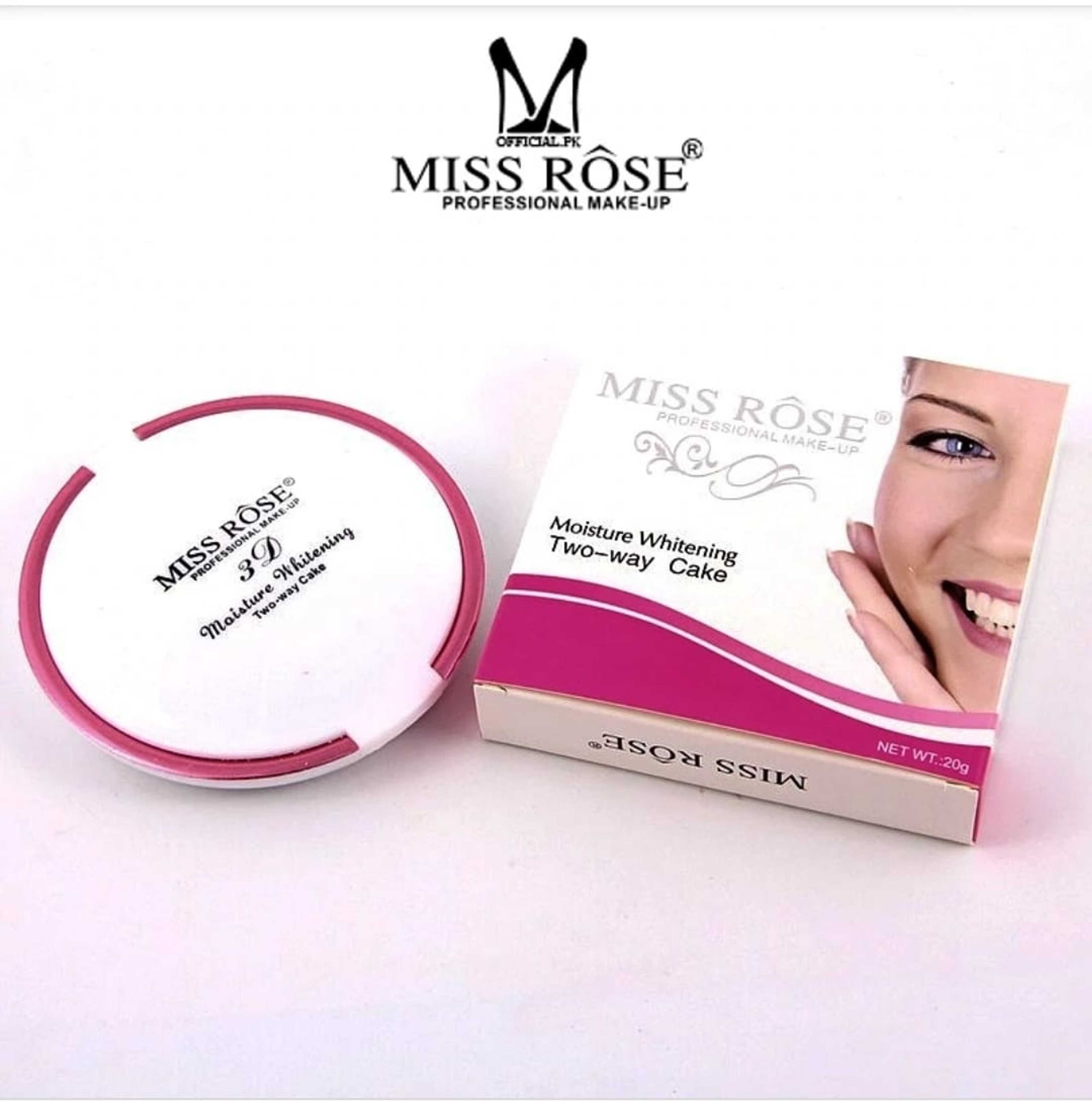 Miss Rose 3D Moisture Whitening Two Way Cake Powder