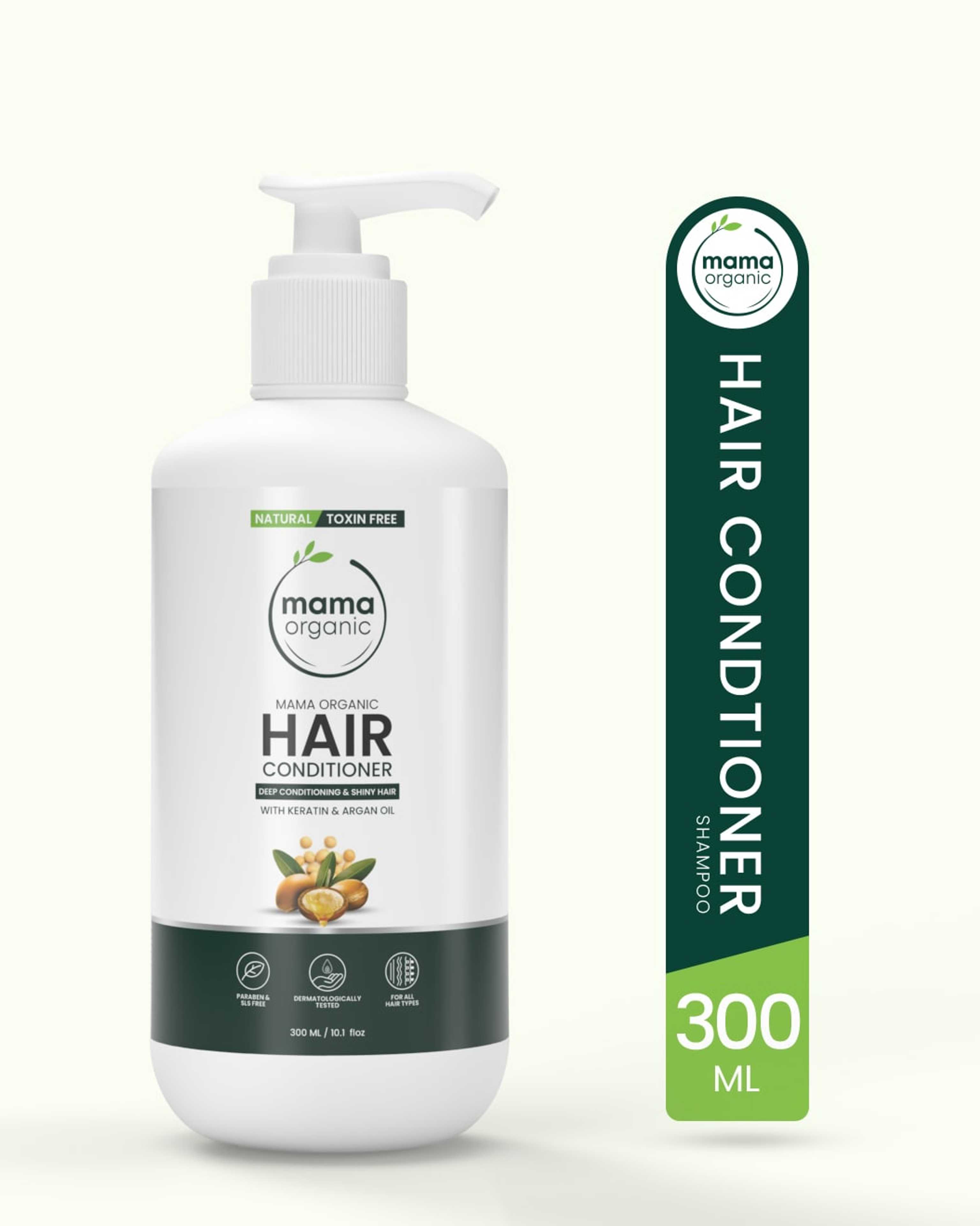 Mama Organic Hair Conditioner For Deep Conditioning & Shiny Hair | For Women & Men | Natural & Toxin-Free - 300ml - Product Main Image