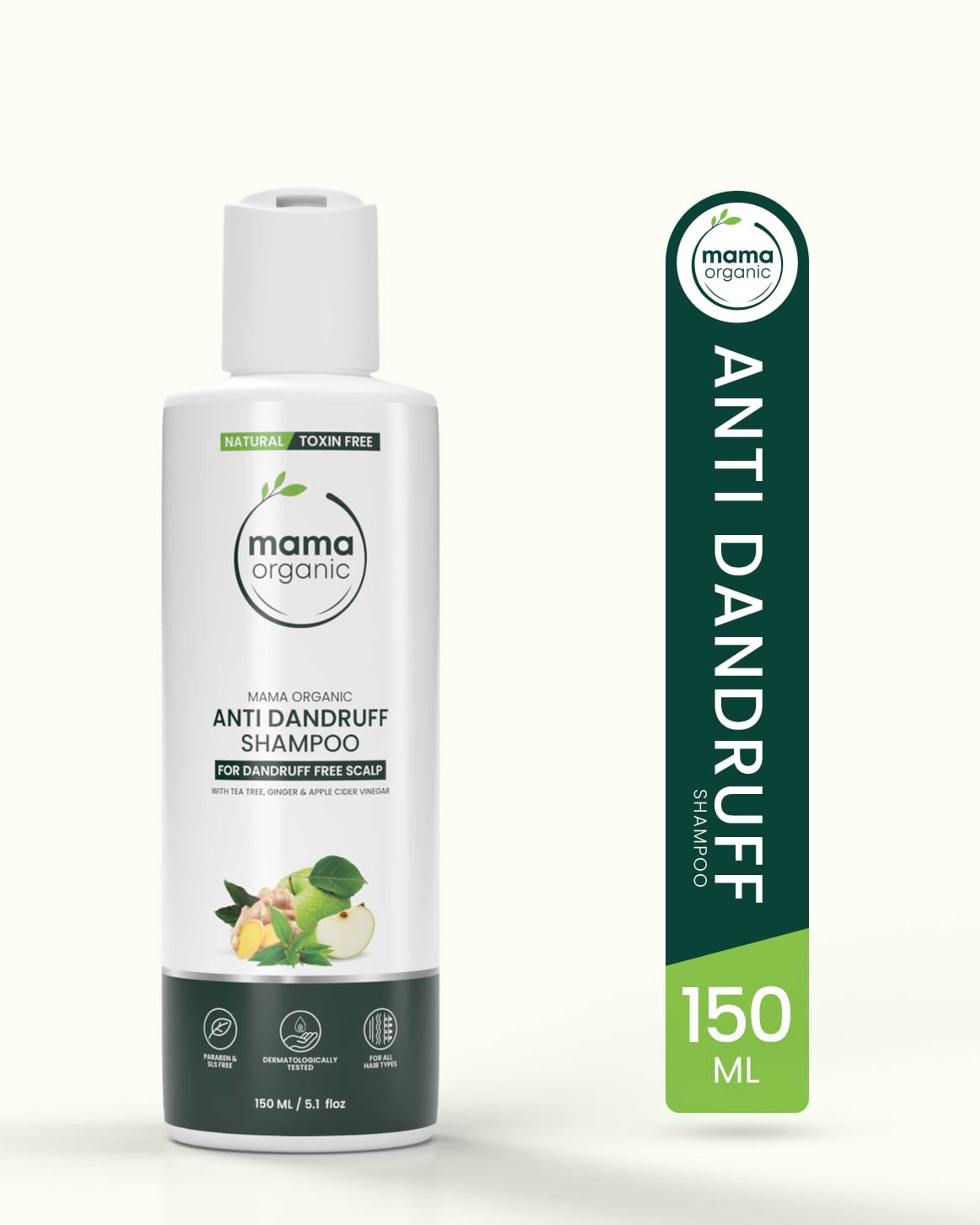 Mama Organic Anti-Dandruff Shampoo & Conditioner For Dandruff | For Men & Women | Natural & Toxin-Free - 150ml - Product Main Image