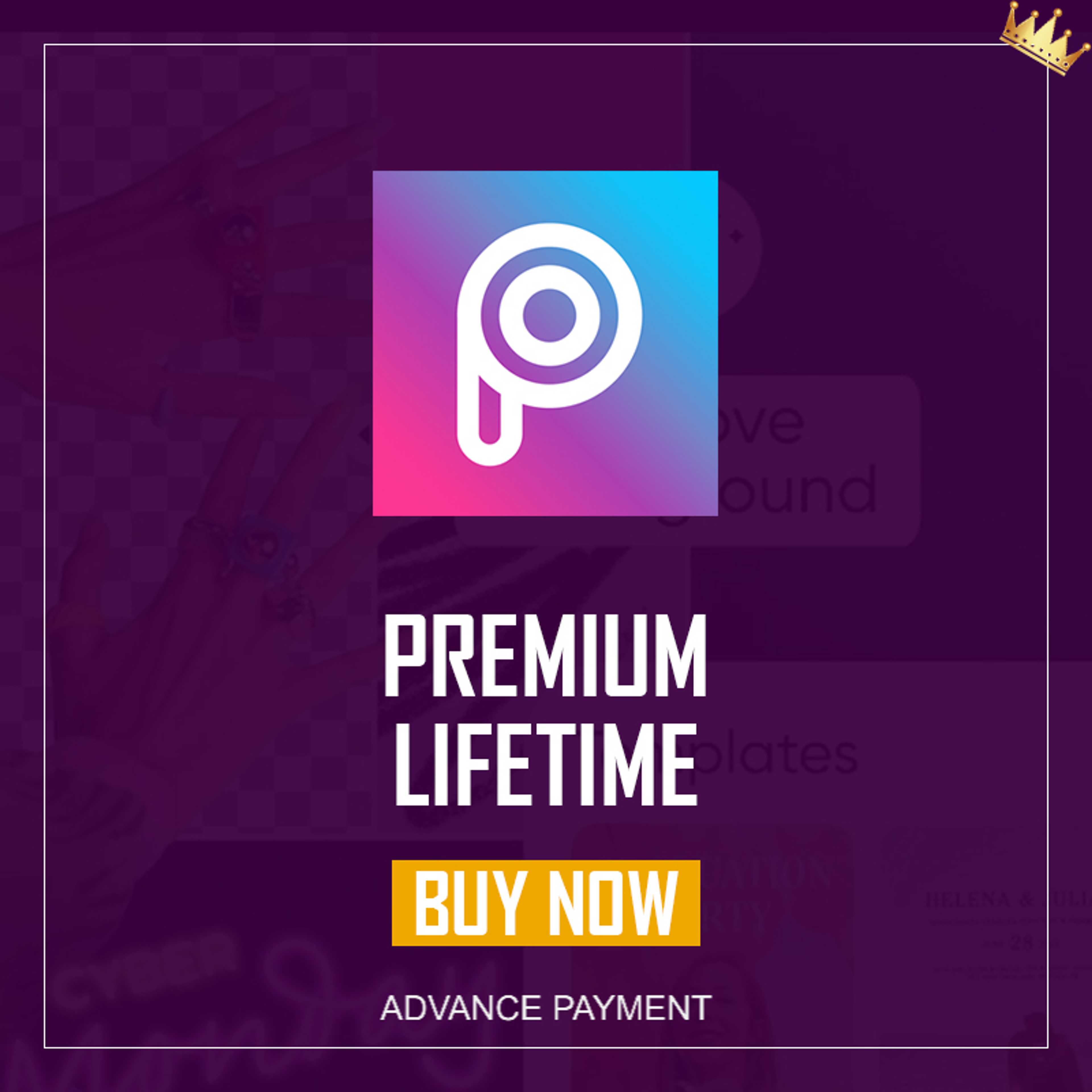 PicsArt Pro lifetime activation 