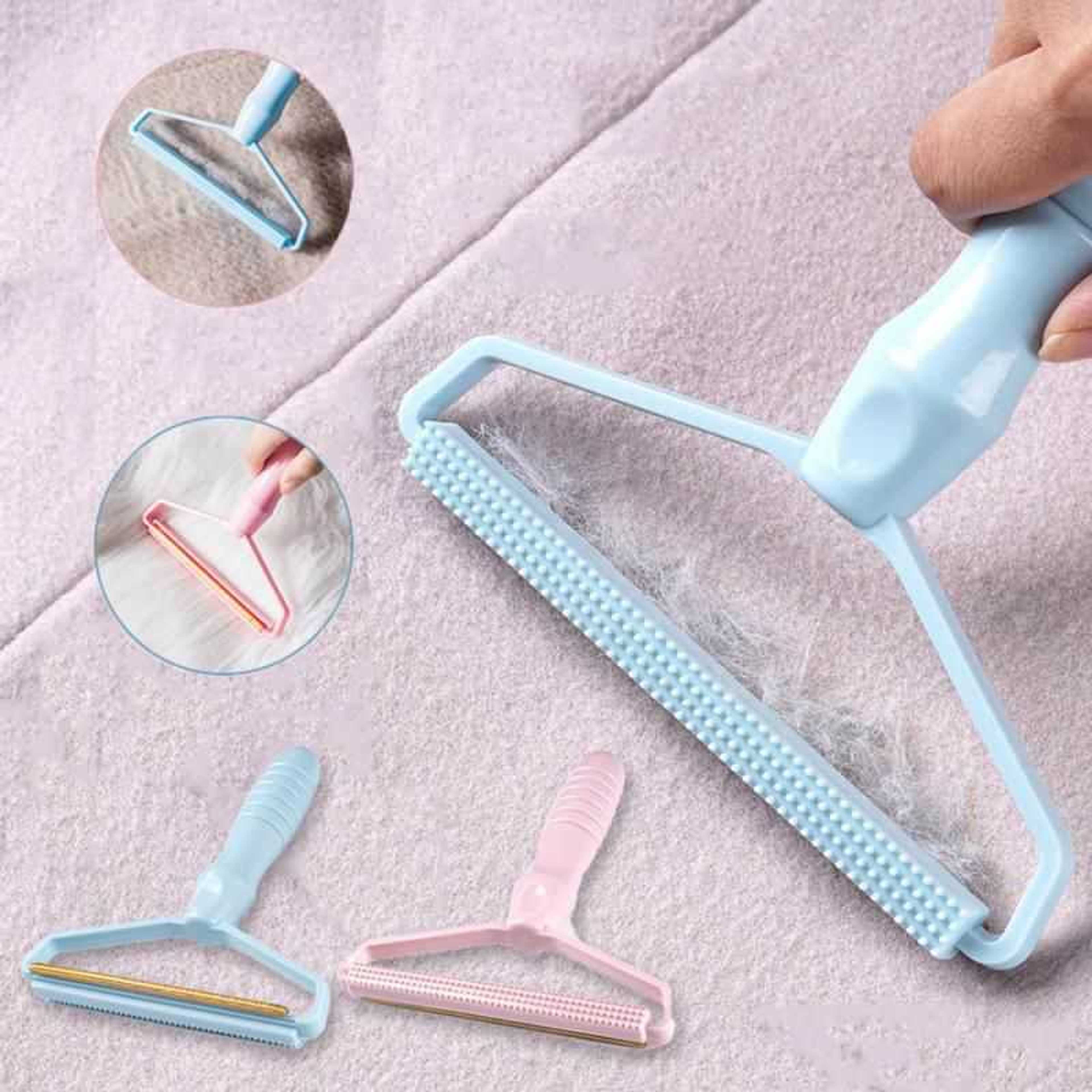 *Portable Manual Double-Sided Lint Hair Remover 