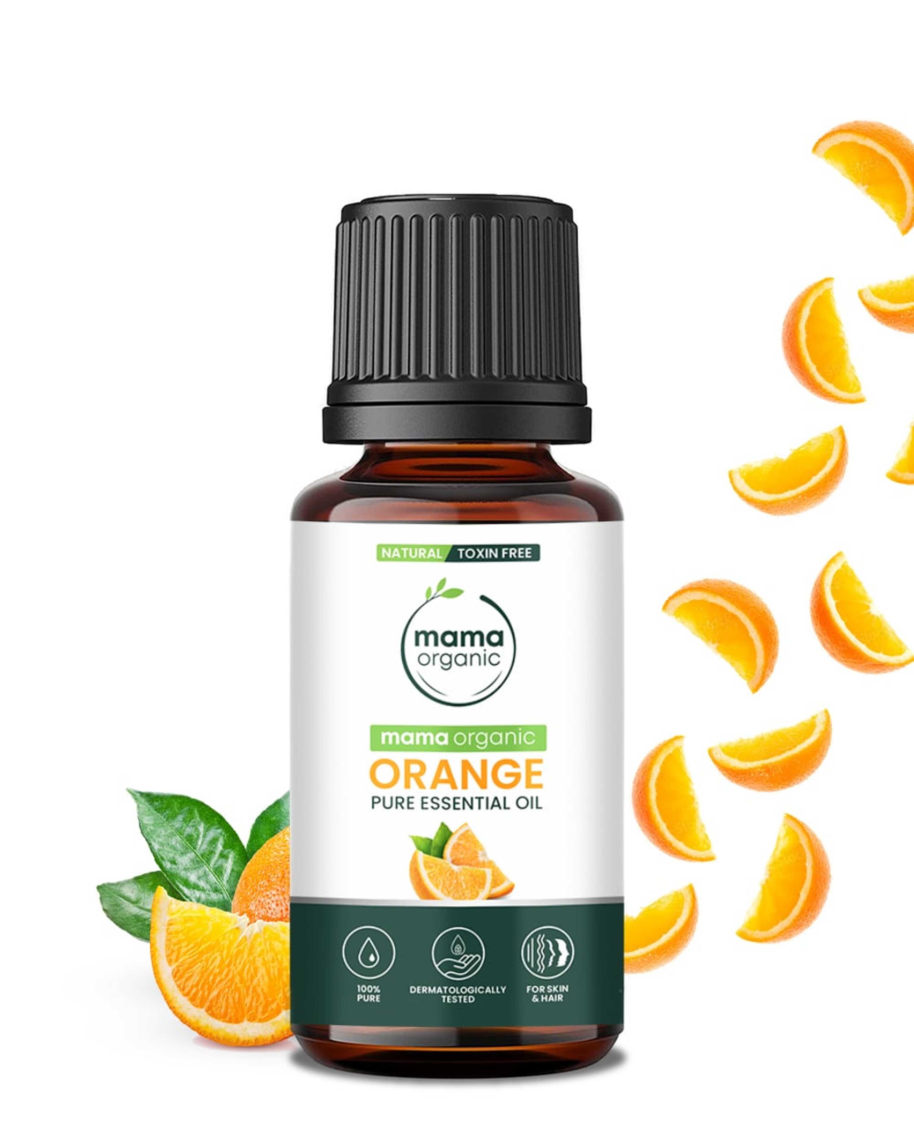 Mama Organic Orange Essential Oil for Anxiety & Depression - Natural & Toxin Free - 20ml - Product Main Image